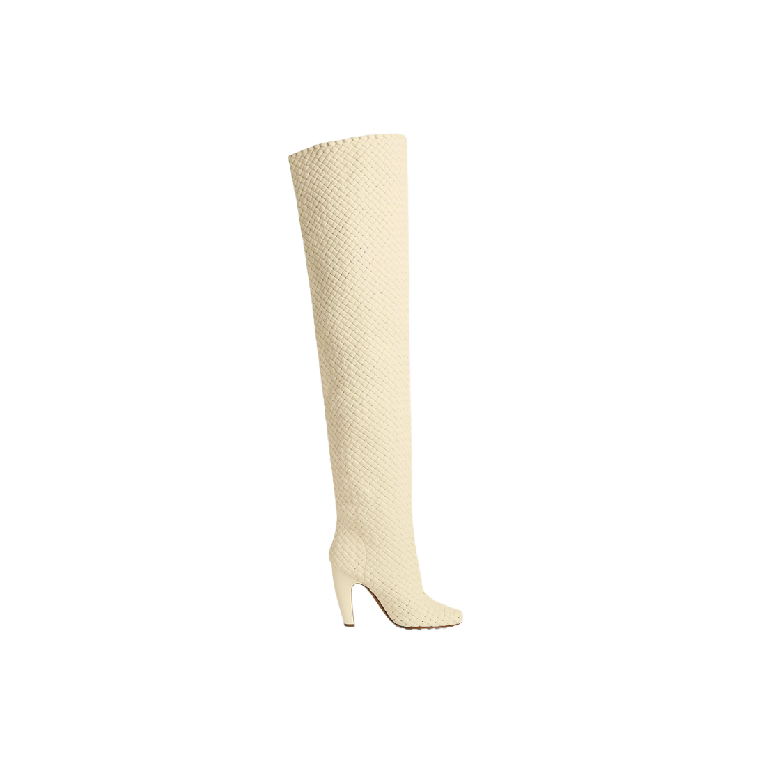 (W) 보테가 베네타 카칼라쪼 오버 더 니 부츠 화이트((W) Bottega Veneta Canalazzo Over The Knee Boot White) - 1