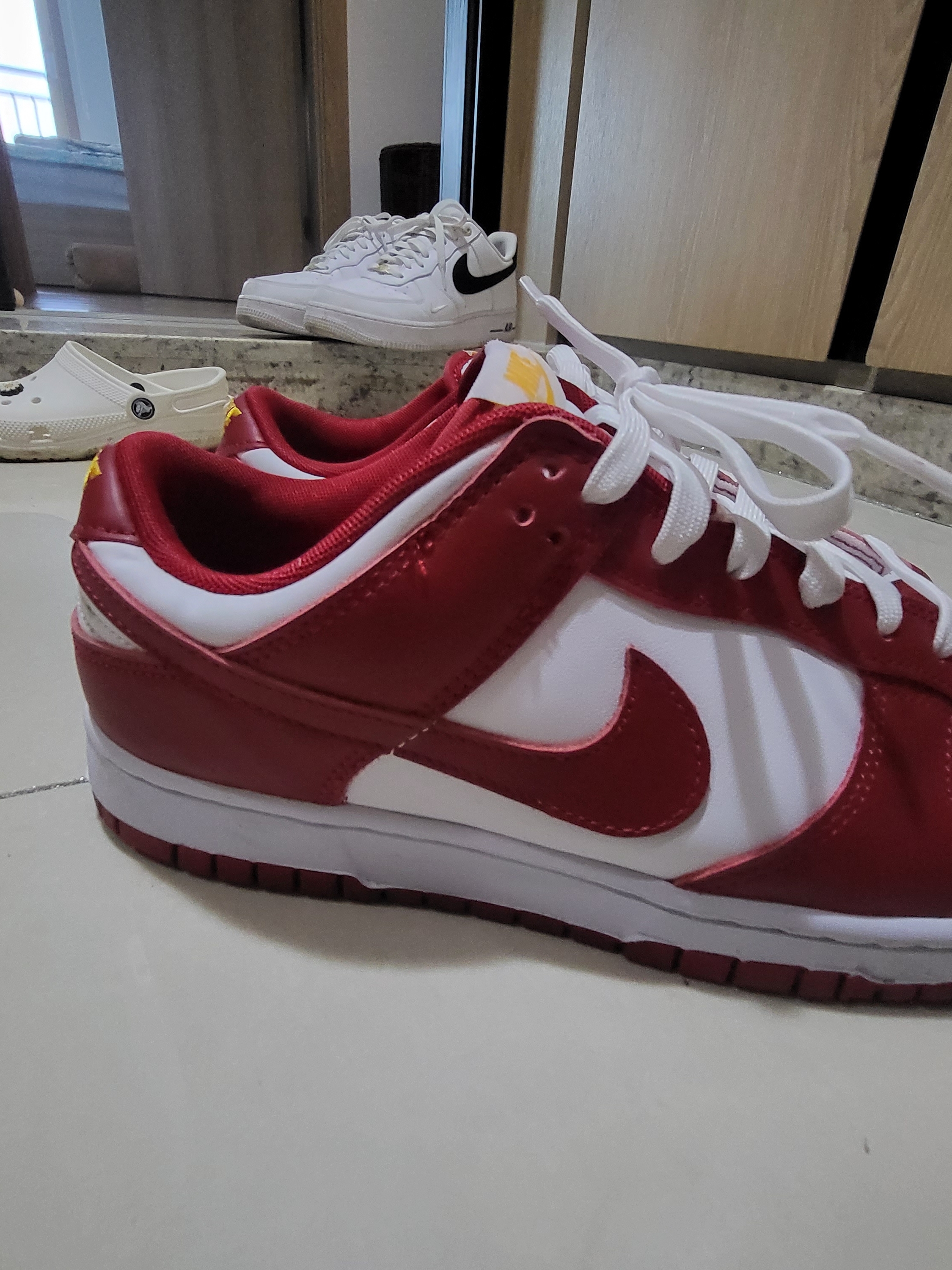 Nike Dunk Low Retro Gym Red 착용 스타일 - 3