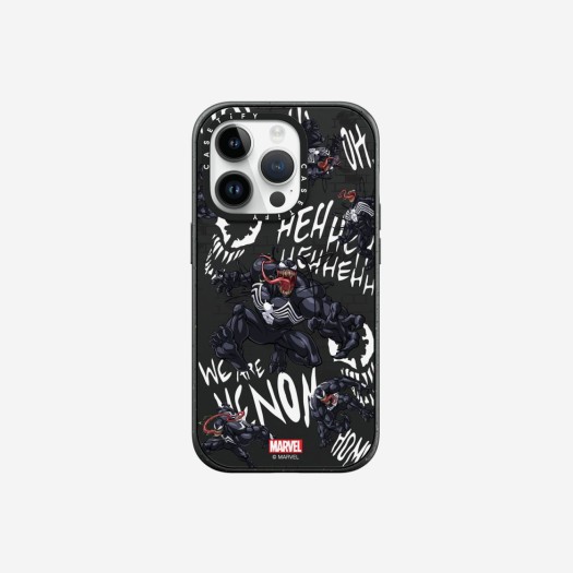 Casetify x Marvel iPhone Venom Pattern Impact Case Matte Black