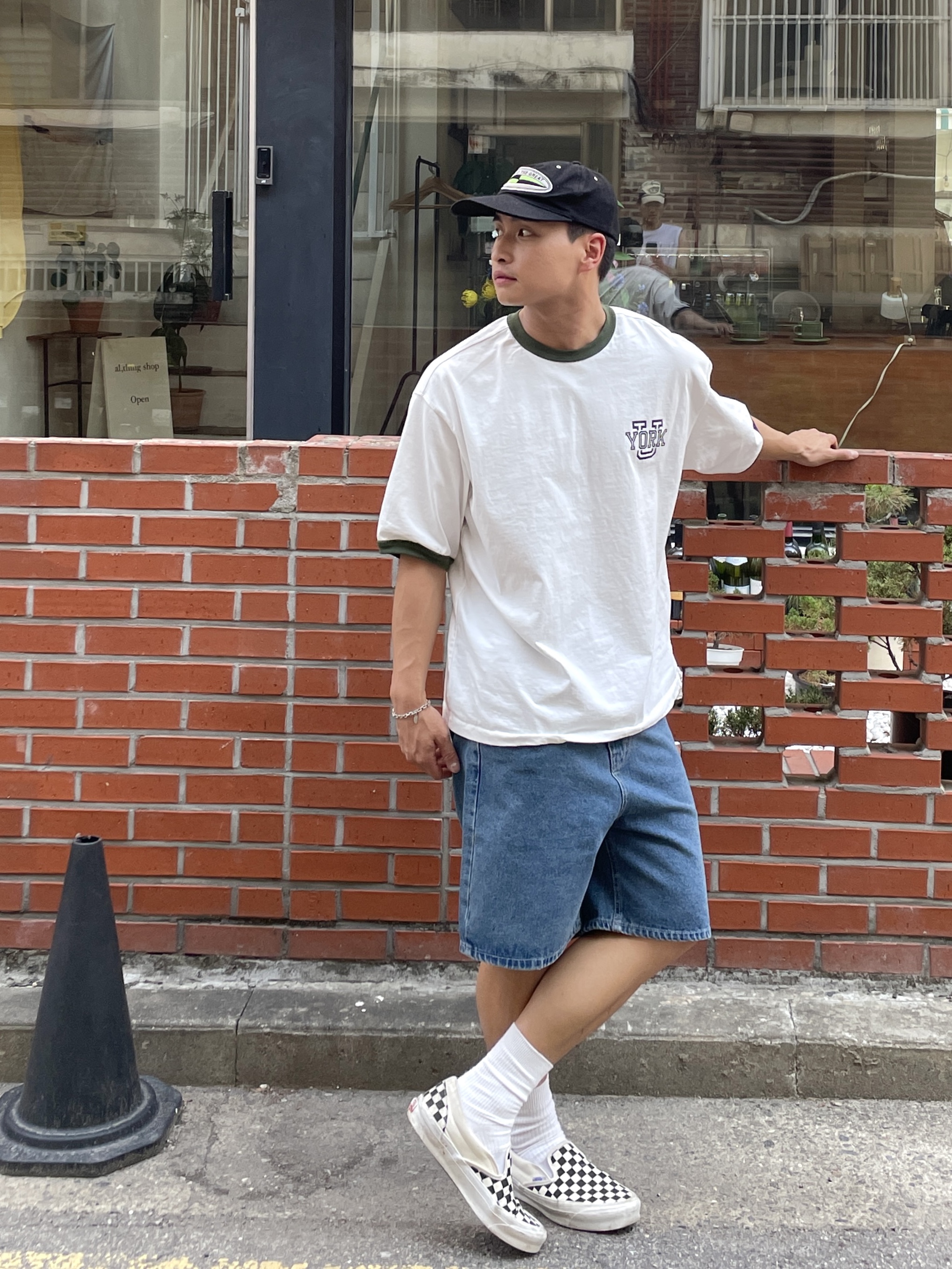 Vans Vault OG Classic Slip-On Checkerboard 착용 스타일