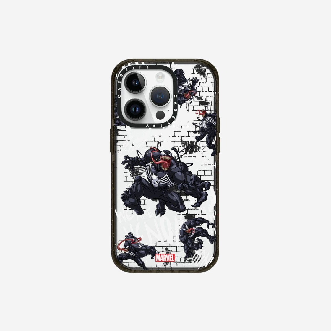 Casetify x Marvel iPhone Venom Pattern Impact Case Clear Black 상세 이미지 1