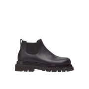 Bottega Veneta Lug Chelsea Ankle Boot Black