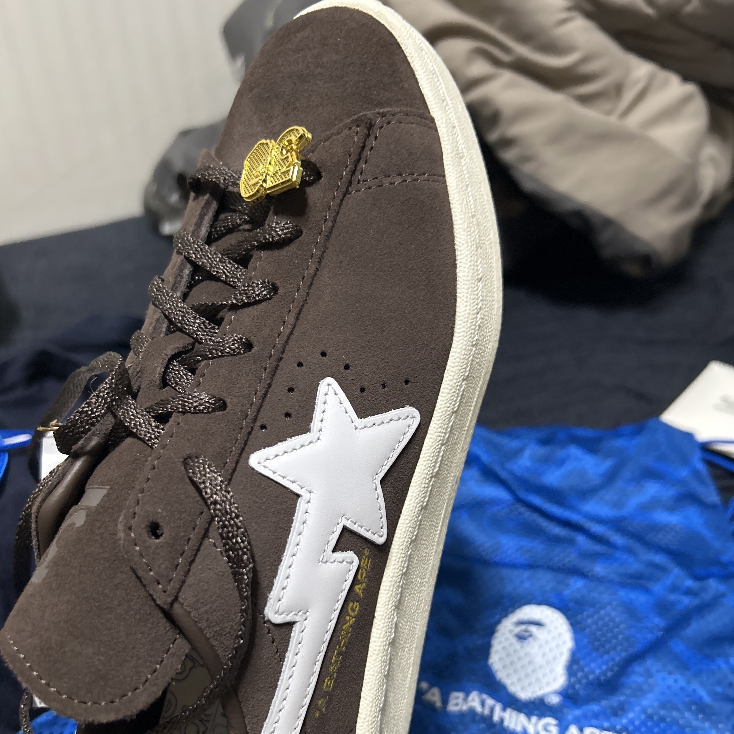 Adidas x BAPE Campus 80s Brown 착용 스타일
