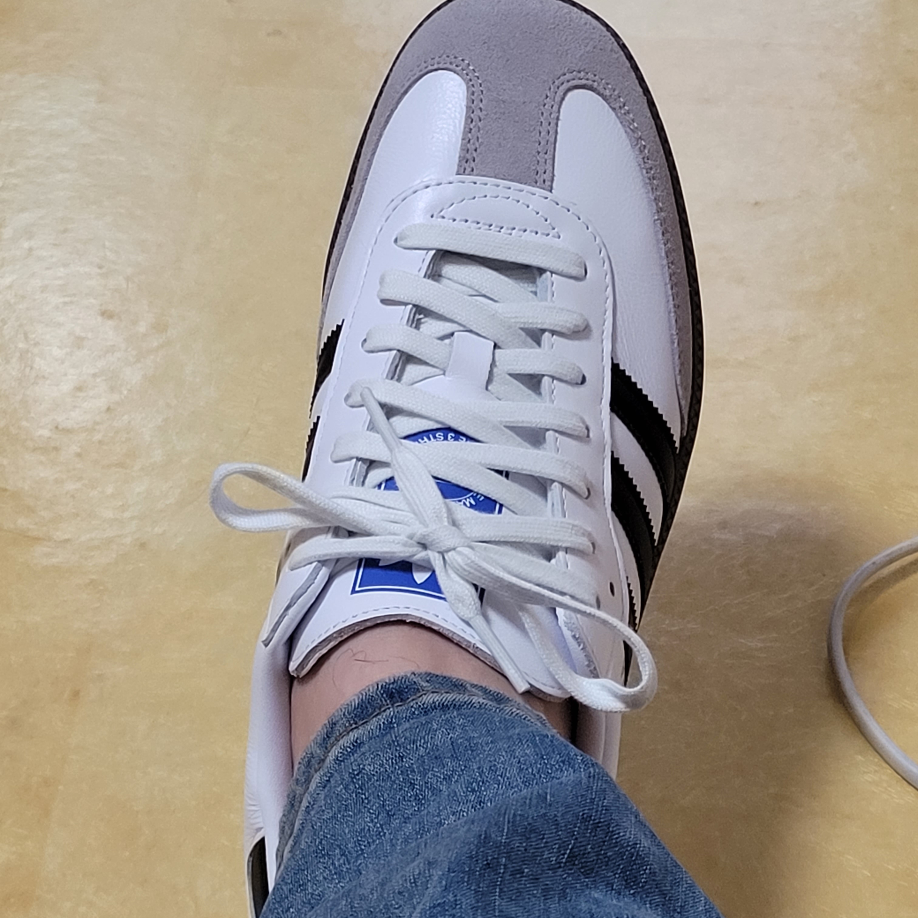 Adidas Samba OG Cloud White 착용 스타일 - 4