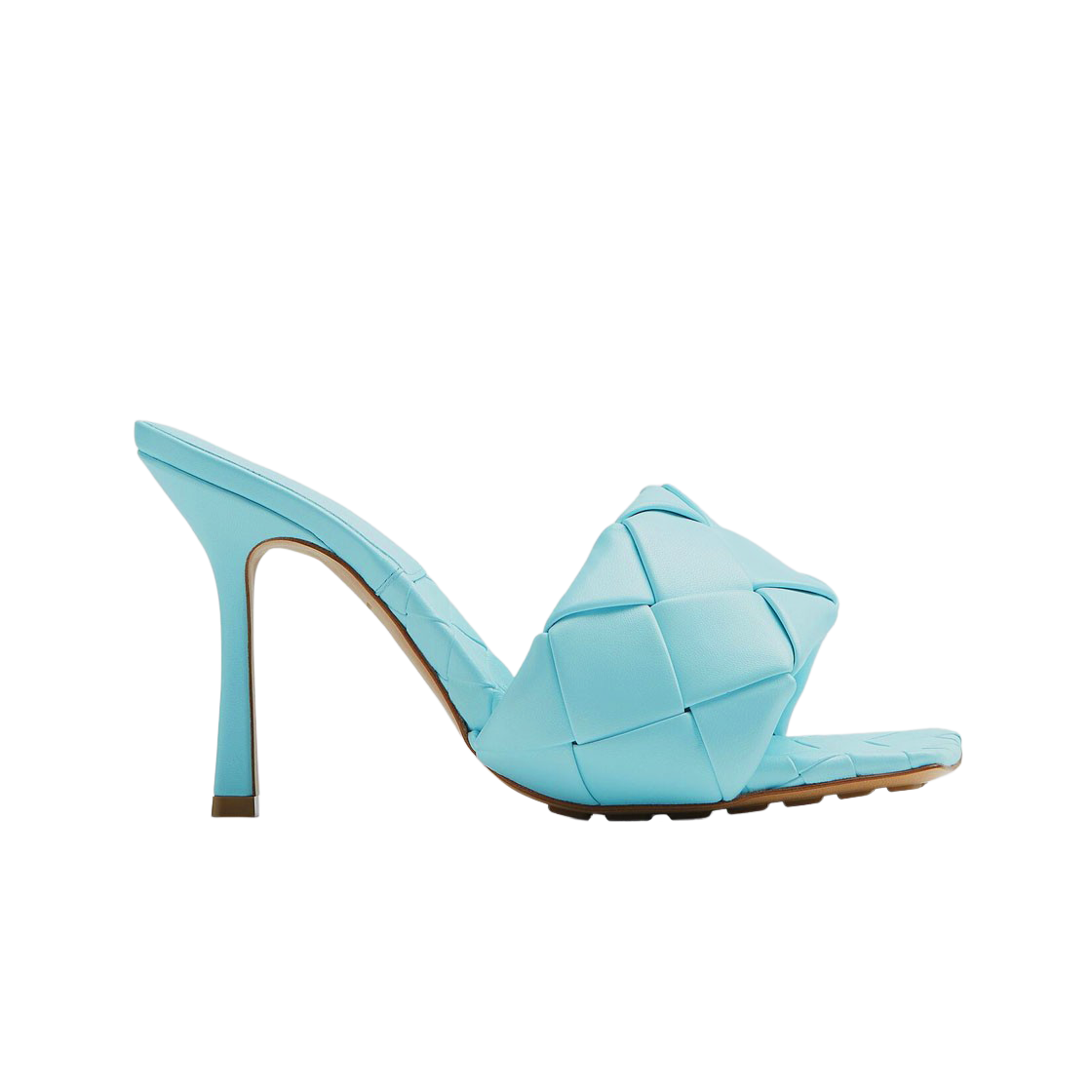 (W) 보테가 베네타 리도 뮬 페일 블루((W) Bottega Veneta Lido Mule Pale Blue) - 1