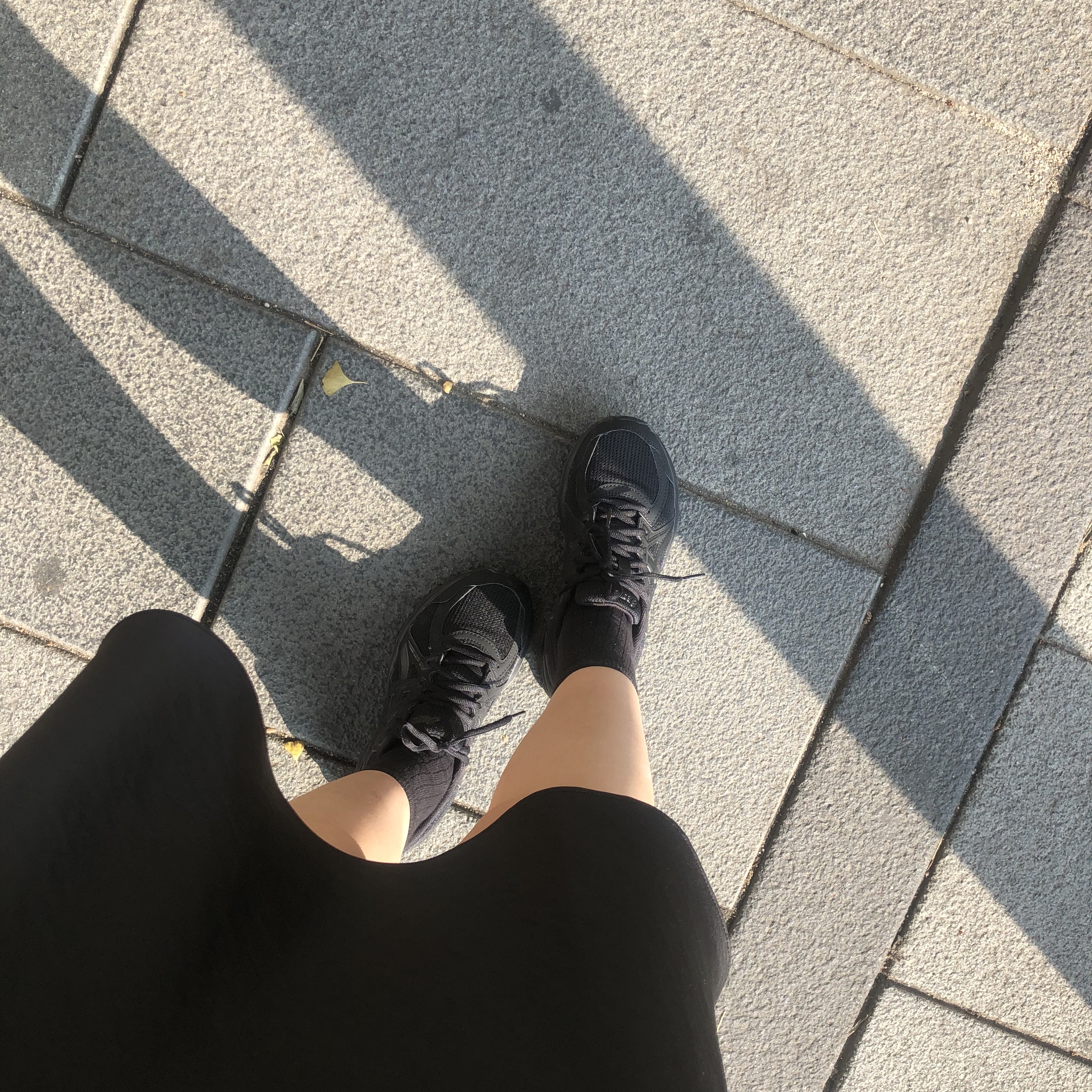 Asics Jog 100 2 Black 착용 스타일