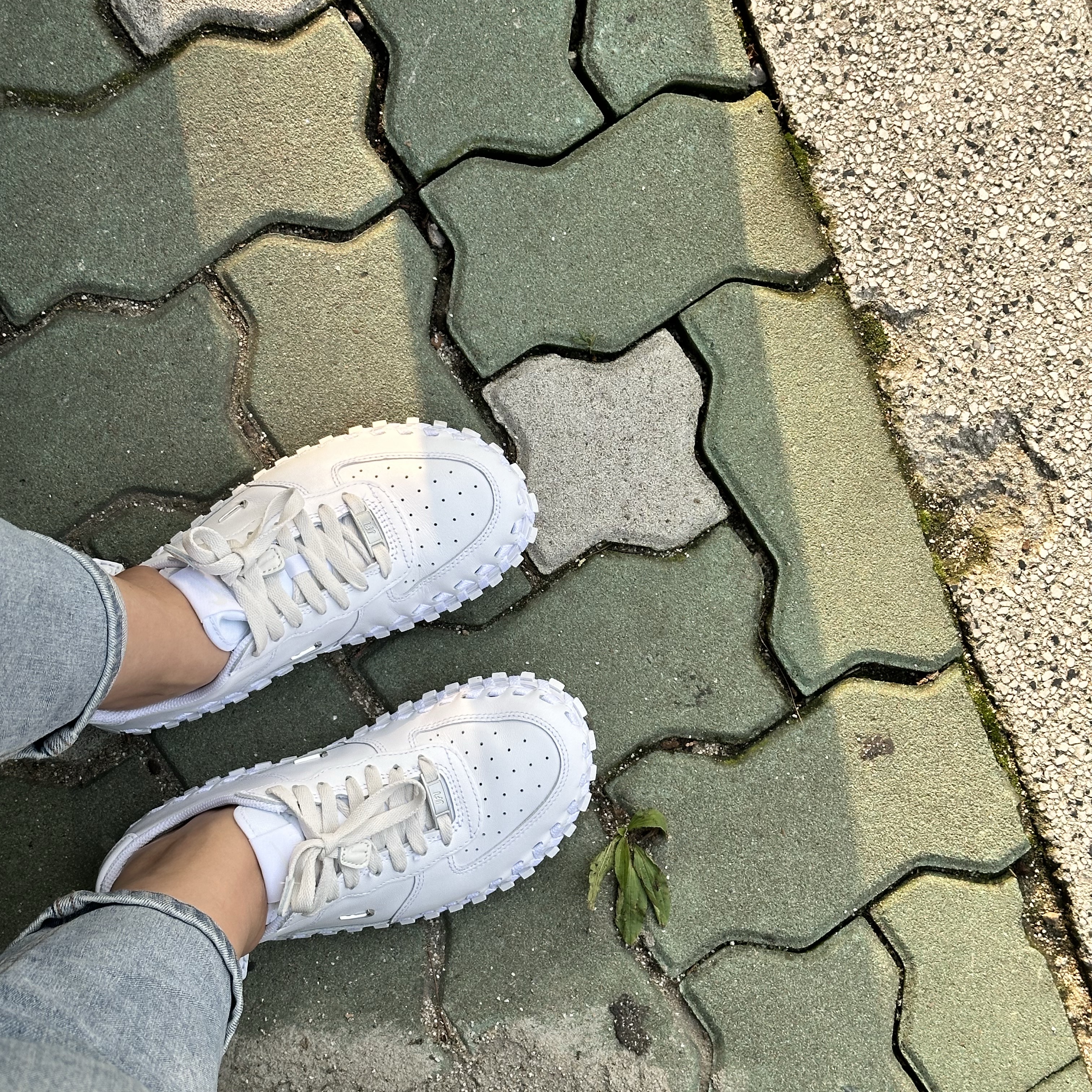 Nike x Jacquemus J Force 1 Low LX SP White 착용 스타일