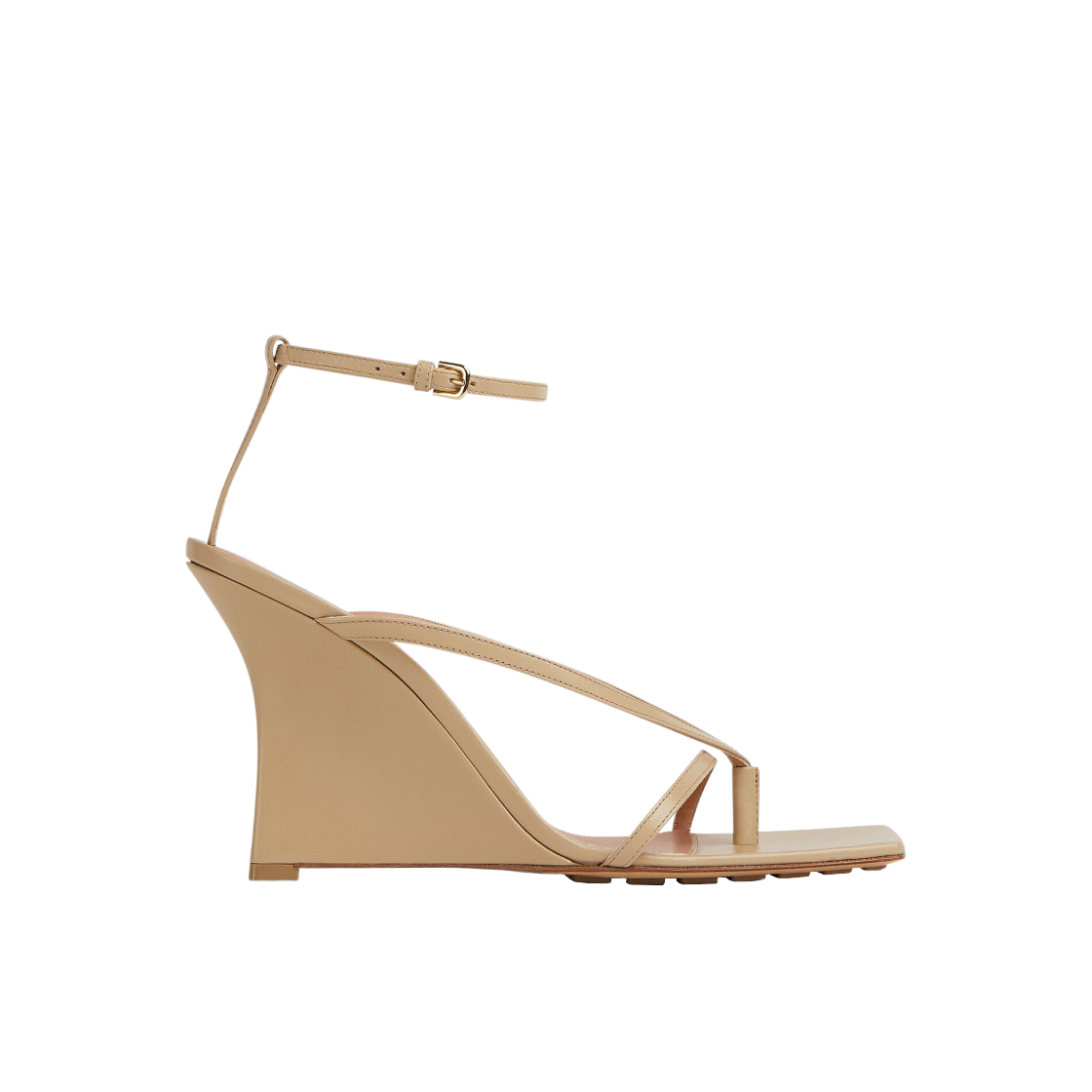 (W) 보테가 베네타 스트레치 스트랩 샌들 케인 슈가((W) Bottega Veneta Stretch Strap Sandal Cane Sugar) - 1