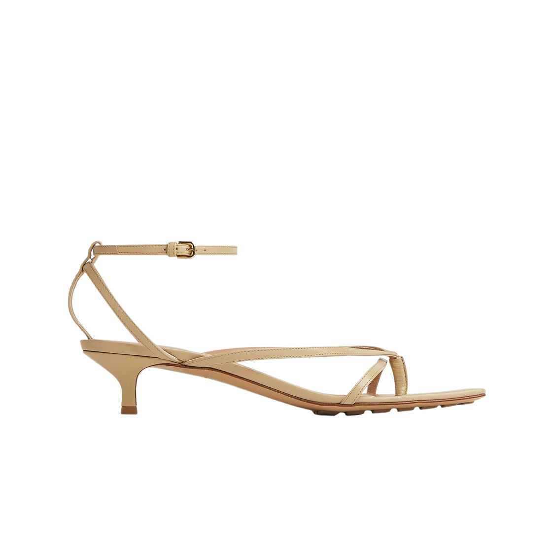 (W) 보테가 베네타 스트레치 스트랩 샌들 케인 슈가((W) Bottega Veneta Stretch Strap Sandal Cane Sugar) - 1