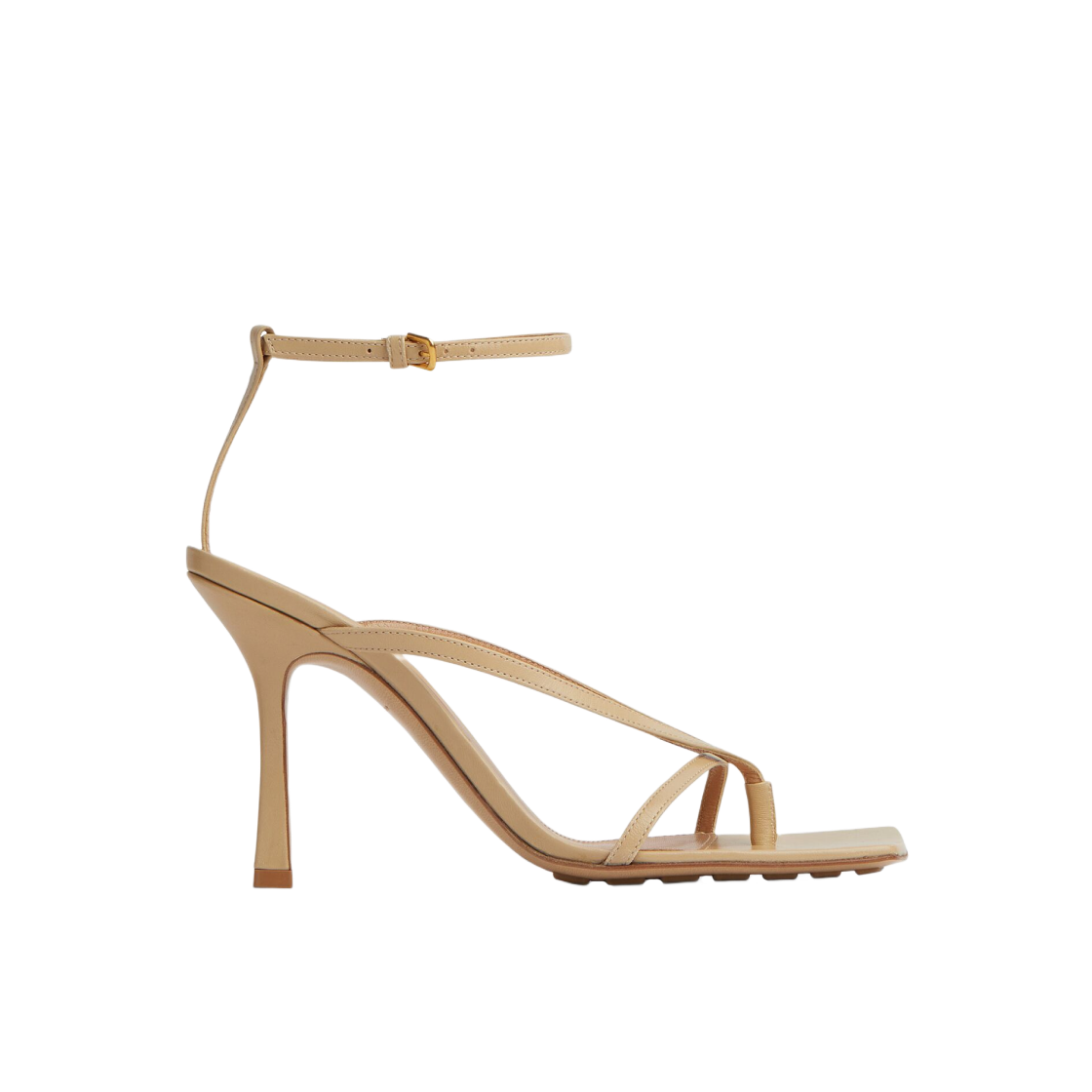 (W) 보테가 베네타 스트레치 스트랩 샌들 케인 슈가((W) Bottega Veneta Stretch Strap Sandal Cane Sugar) - 1