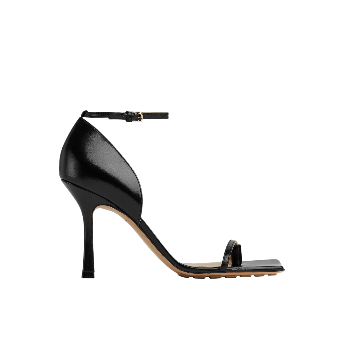 (W) 보테가 베네타 스트레치 스트랩 샌들 블랙((W) Bottega Veneta Stretch Strap Sandal Black) - 1