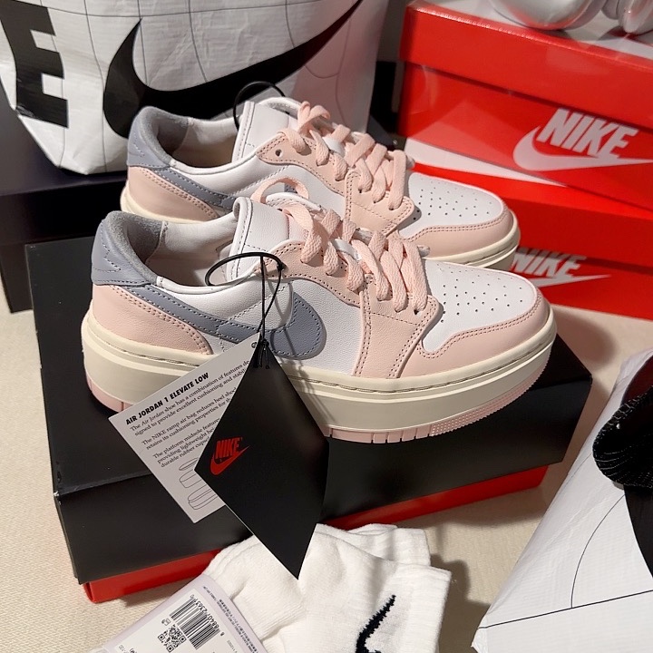 (W) Jordan 1 Elevate Low Atmosphere 착용 스타일 - 1