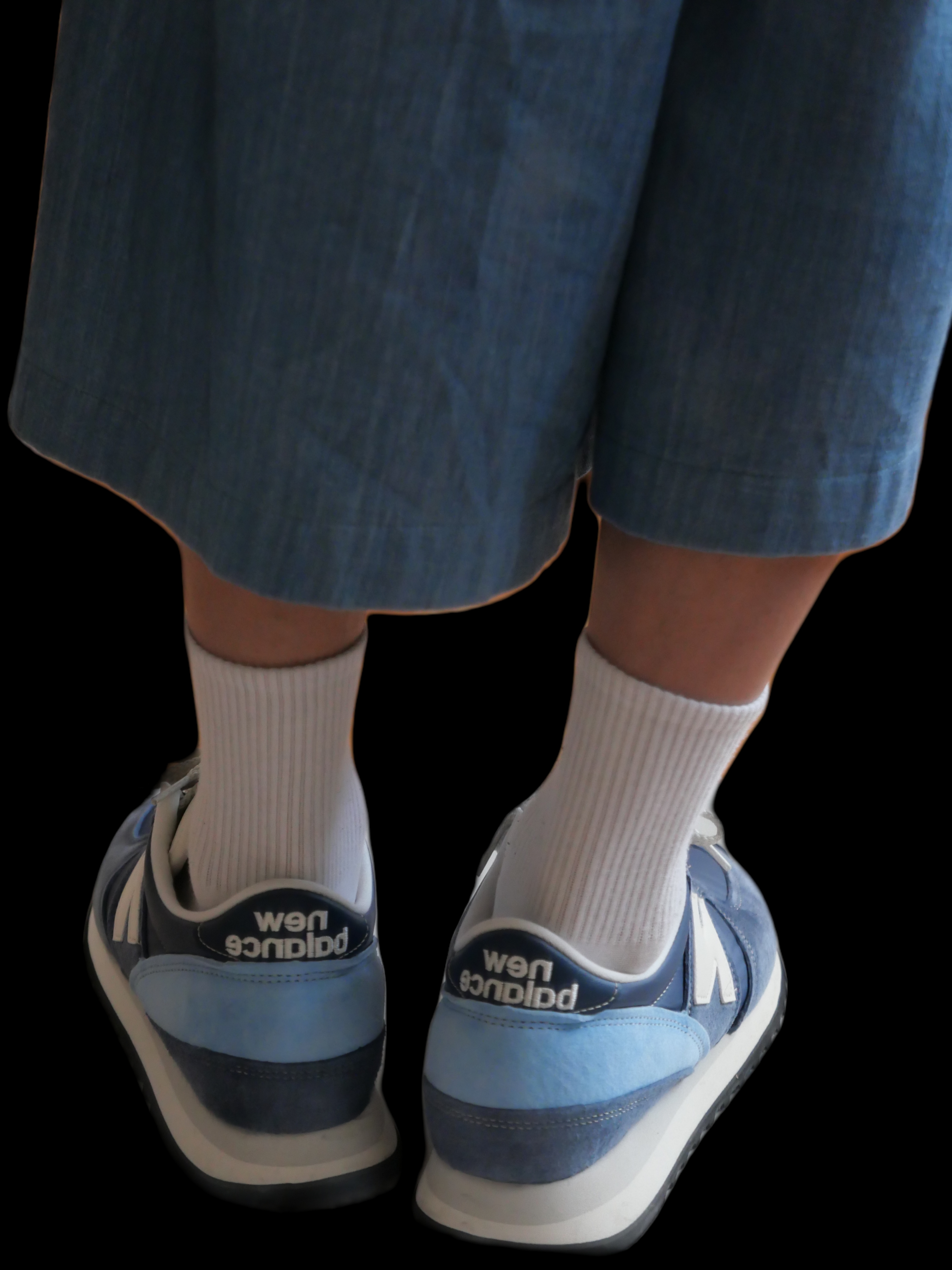 New Balance x Run The Boroughs 730 Made in UK Navy 착용 스타일 - 5