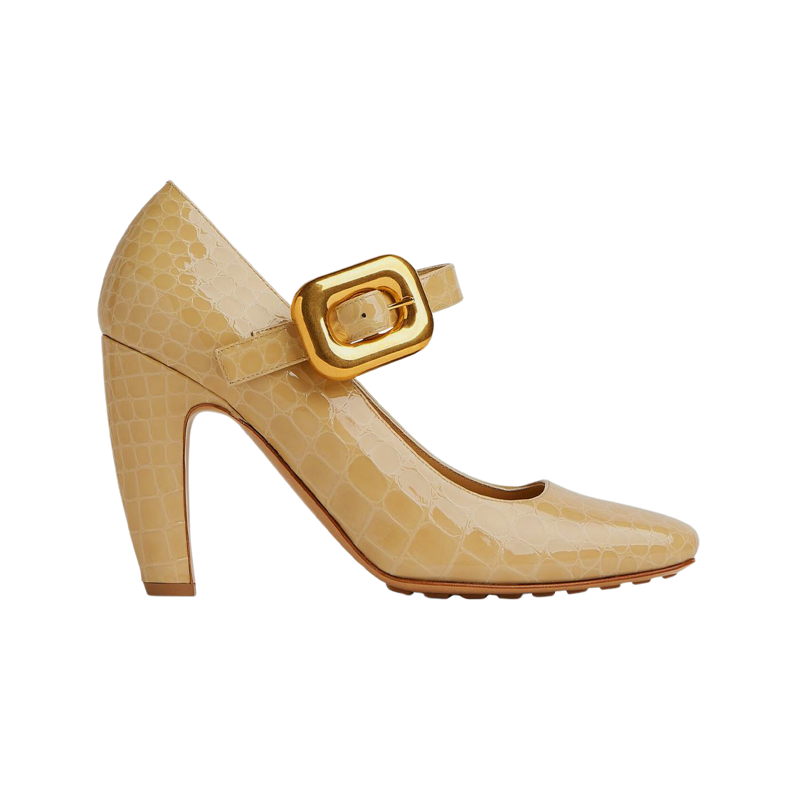 (W) 보테가 베네타 모스트라 메리 제인 펌프스 케인 슈가((W) Bottega Veneta Mostra Mary Jane Pumps Cane Sugar) - 1