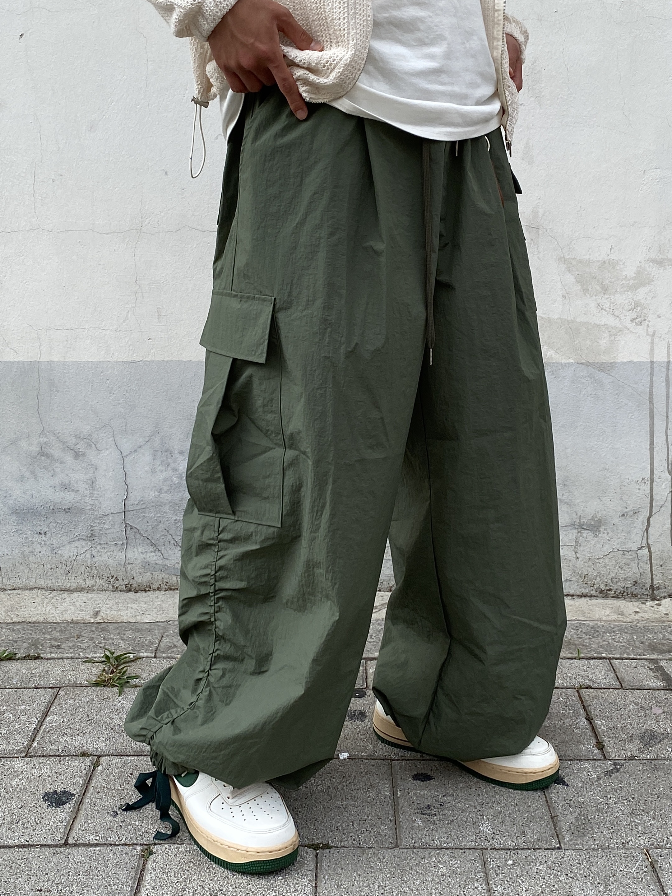 (W) Nike Air Force 1 Low Gorge Green 착용 스타일 - 5