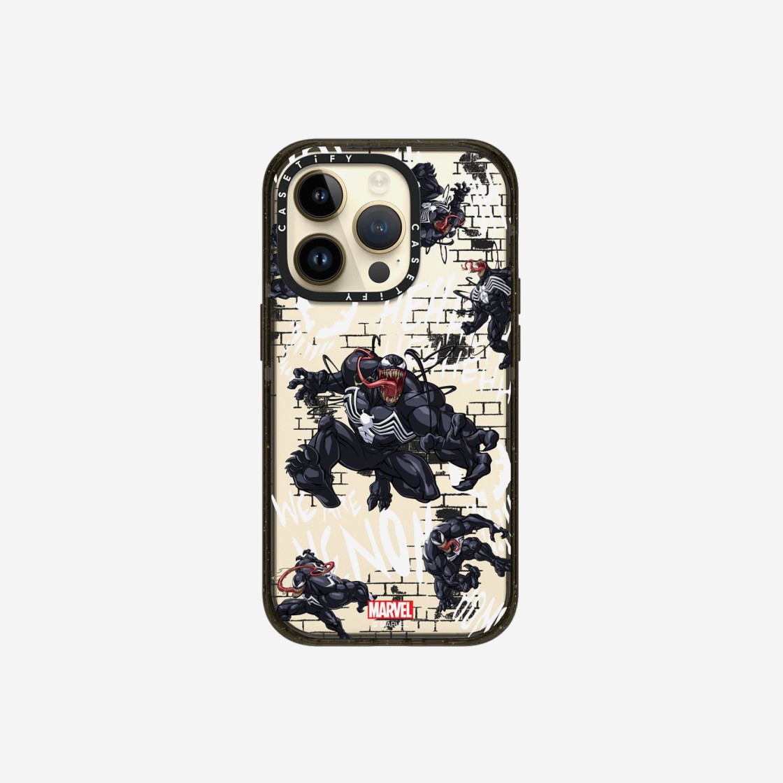 Casetify x Marvel iPhone Venom Pattern Impact Case Clear Black 상세 이미지 4