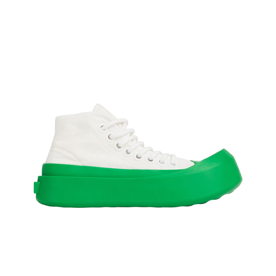 (W) 보테가 베네타 점보 스니커즈 옵틱 화이트 패러킷((W) Bottega Veneta Jumbo Sneaker Optic White Parakeet) - 1