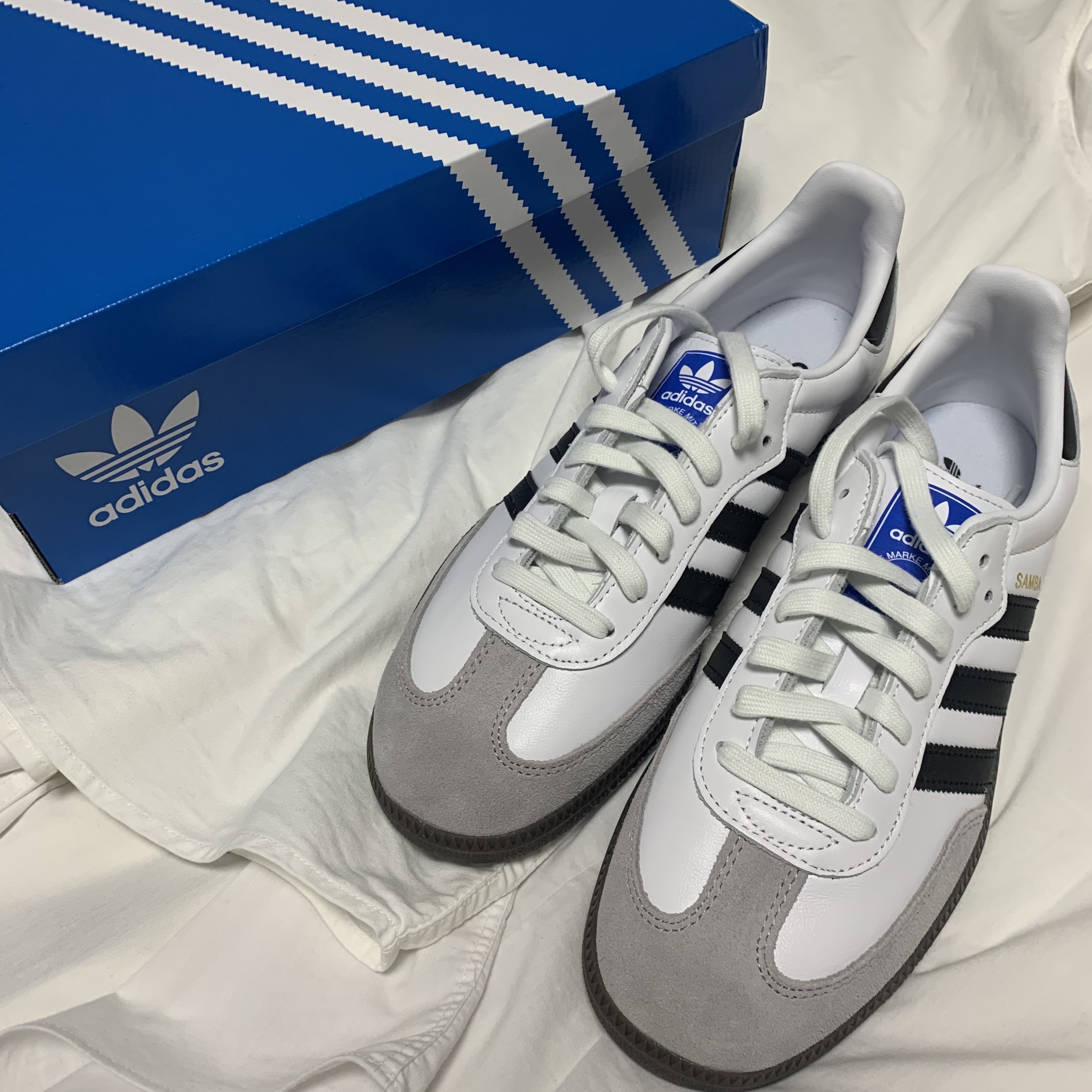 Adidas Samba OG Cloud White 착용 스타일