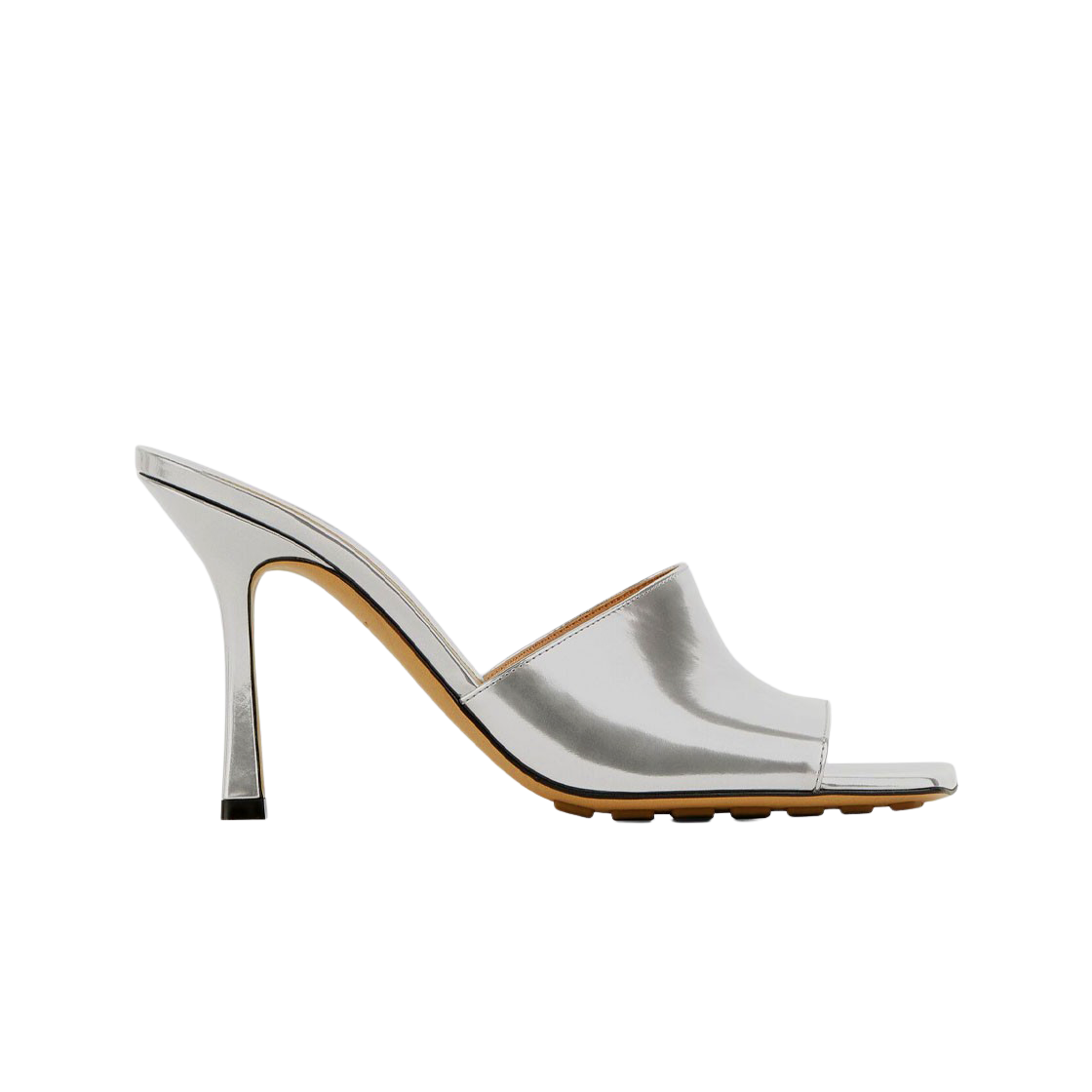 (W) 보테가 베네타 스트레치 뮬 실버((W) Bottega Veneta Stretch Mule Silver) - 1