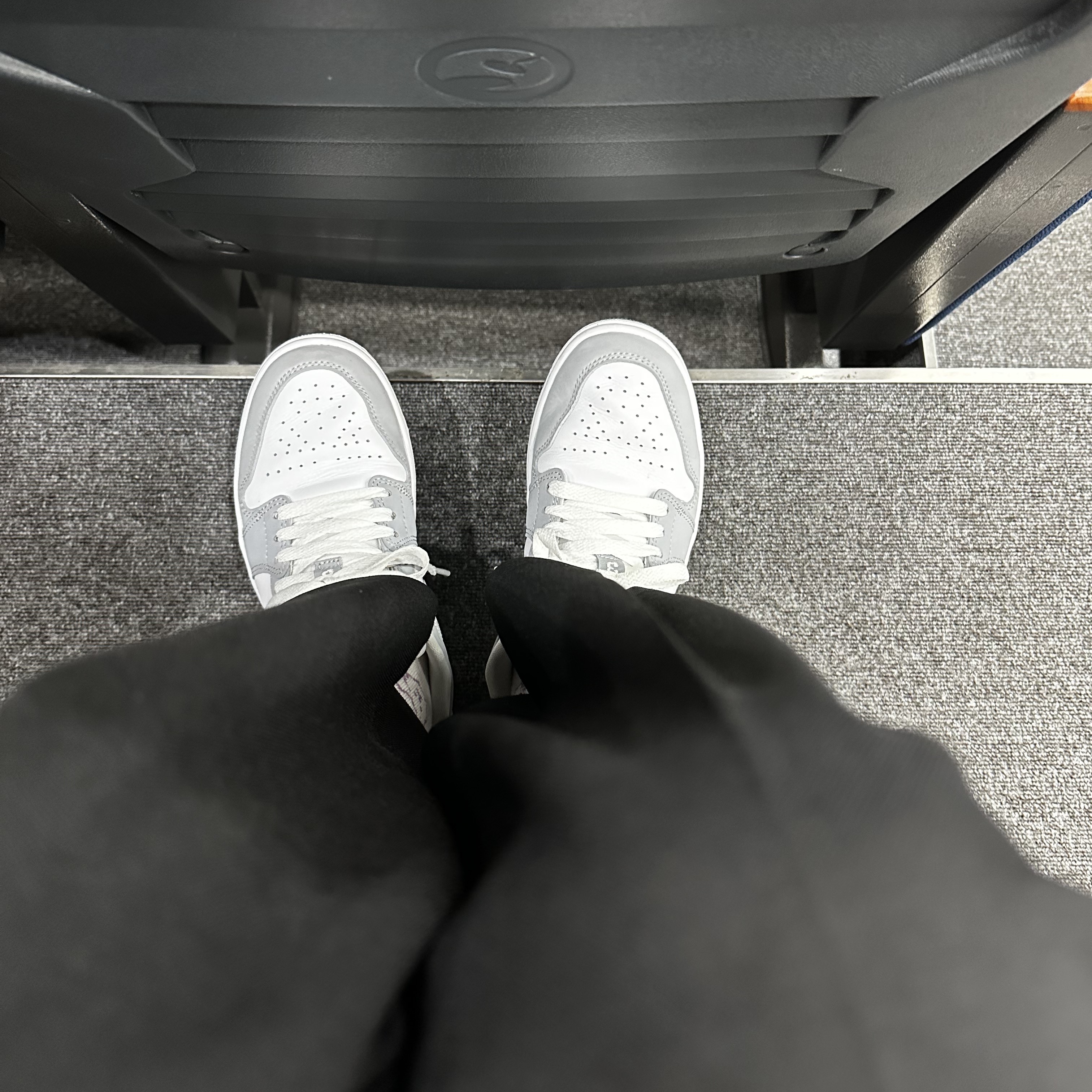 (W) Jordan 1 Low White Wolf Grey 착용 스타일