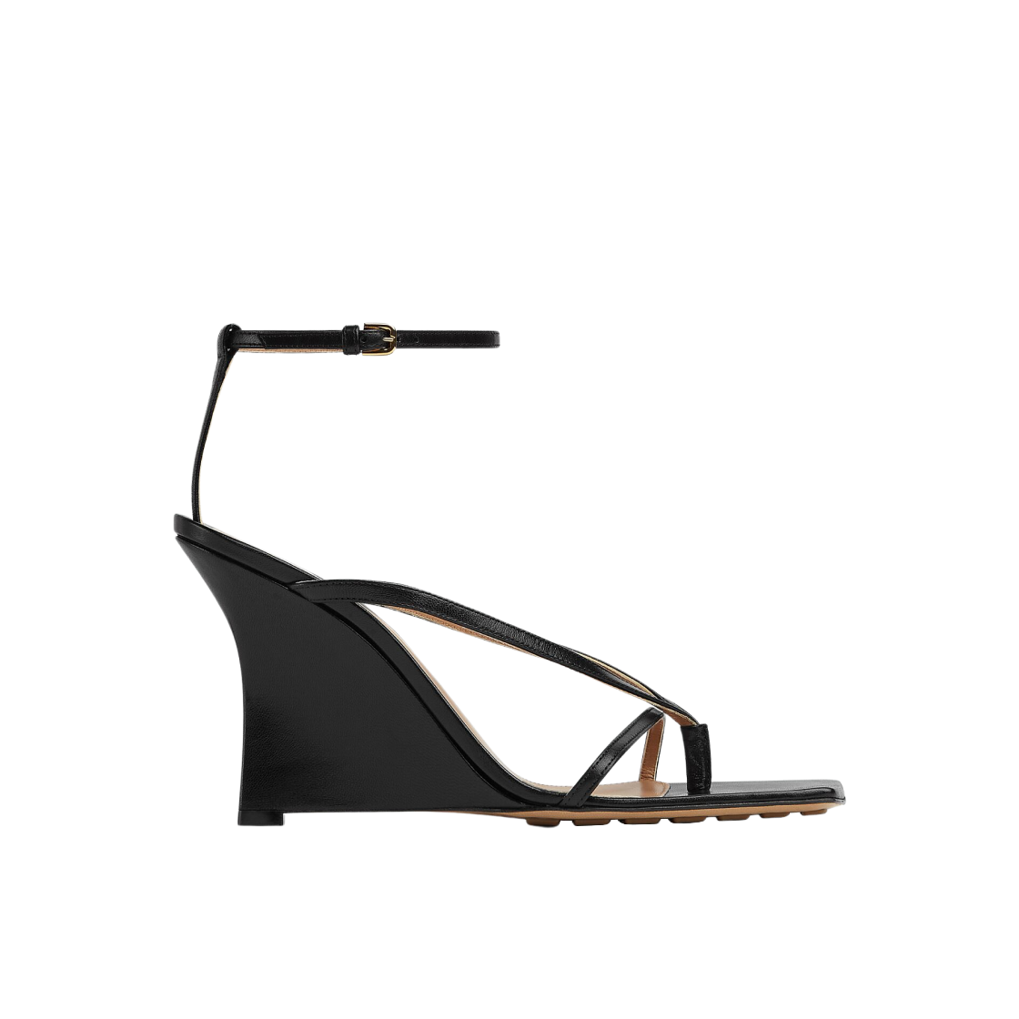 (W) 보테가 베네타 스트레치 스트랩 샌들 블랙((W) Bottega Veneta Stretch Strap Sandal Black) - 1