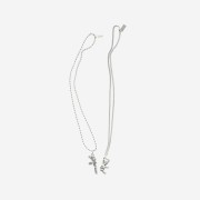 Heaven by Marc Jacobs Friendship Necklace Set Silver Ox (Set of 2)