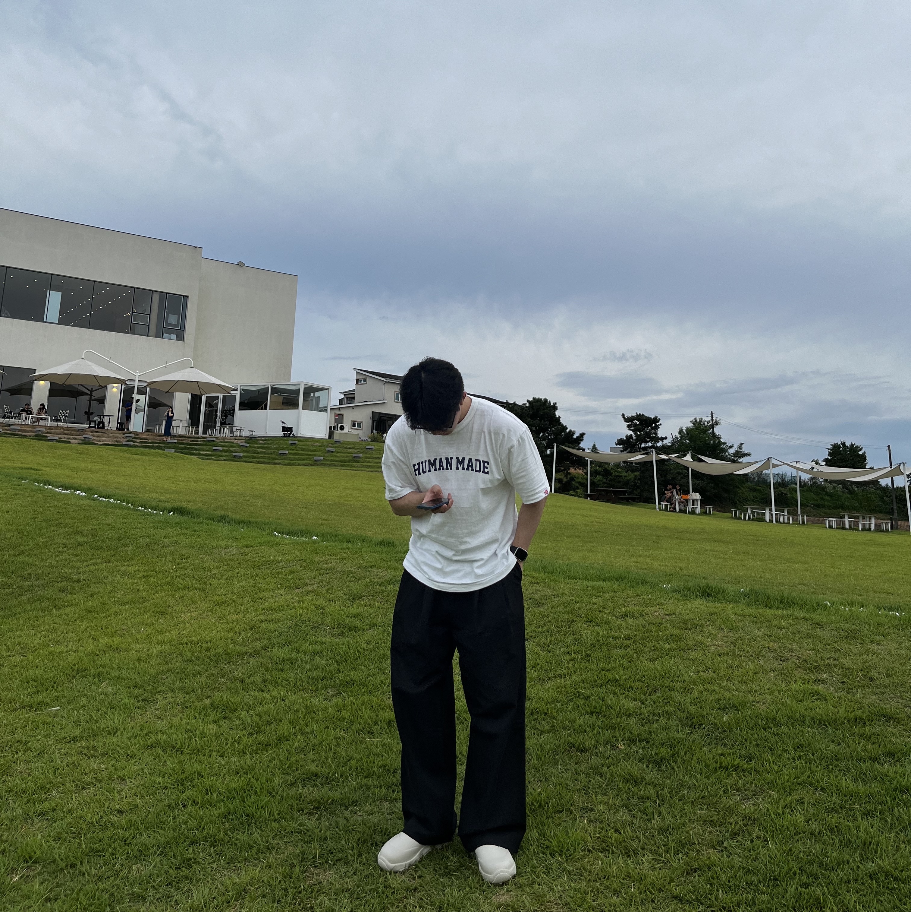 Human Made Graphic T-Shirt #06 White 착용 스타일