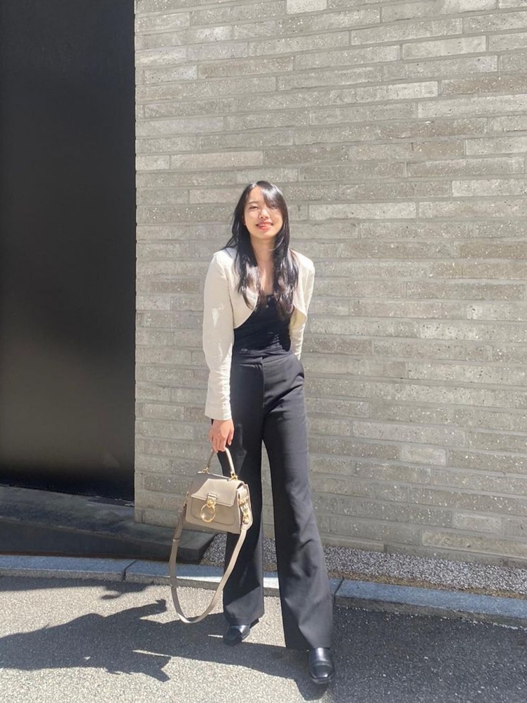 Chloe Tess Mini Day Bag Black, Chloe Tess Mini Day Bag Soft Motty Grey 착용 스타일