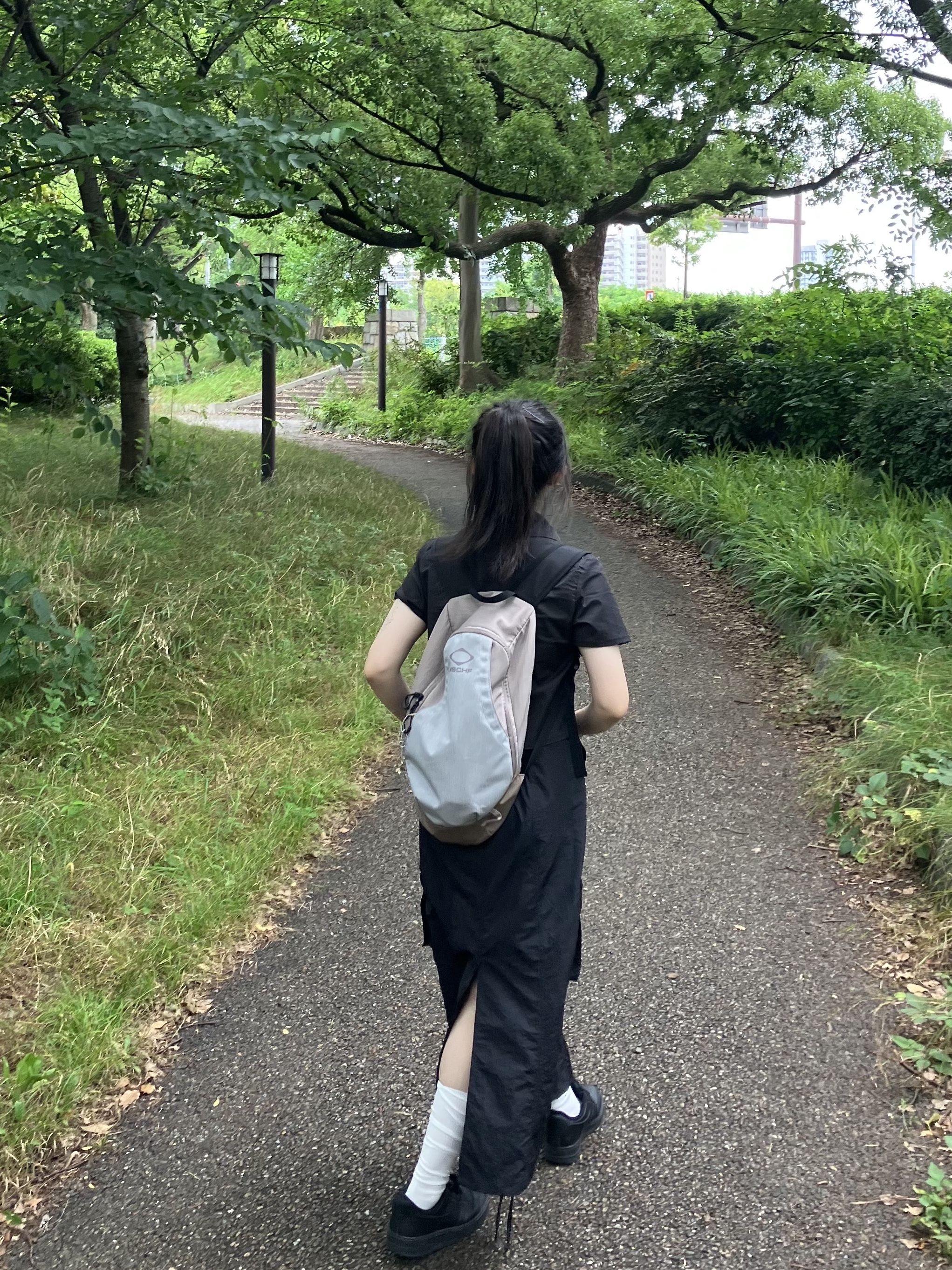 Mischief Rhombus Backpack Pink Grey, (W) Nike Air Force 1 '07 Low Triple Black 착용 스타일 - 2