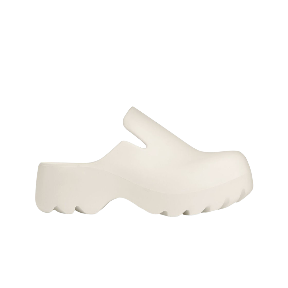 (W) 보테가 베네타 러버 플래쉬 클로그 초크((W) Bottega Veneta Rubber Flash Clog Chalk)