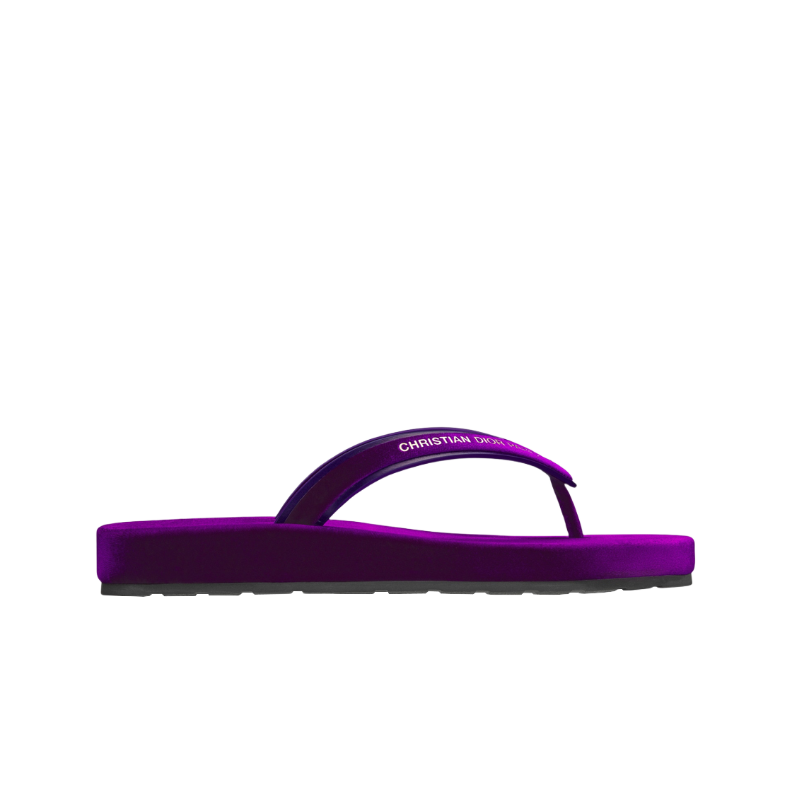 (W) 디올 디올씨 통 샌들 벨벳 퍼플((W) Dior Diorsea Thong Sandle Velvet Purple) - 1