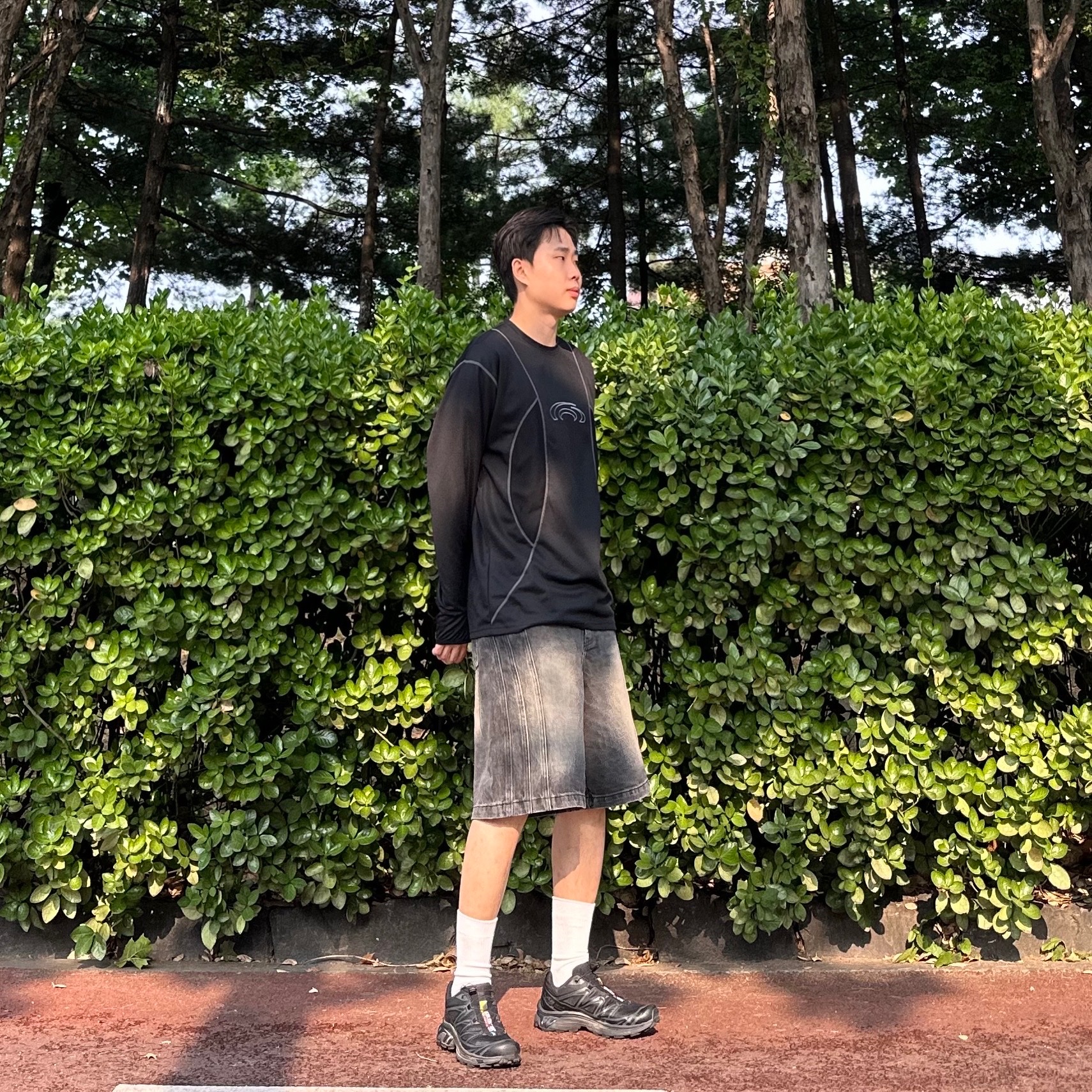 Salomon XT-6 ADV Black 착용 스타일 - 3