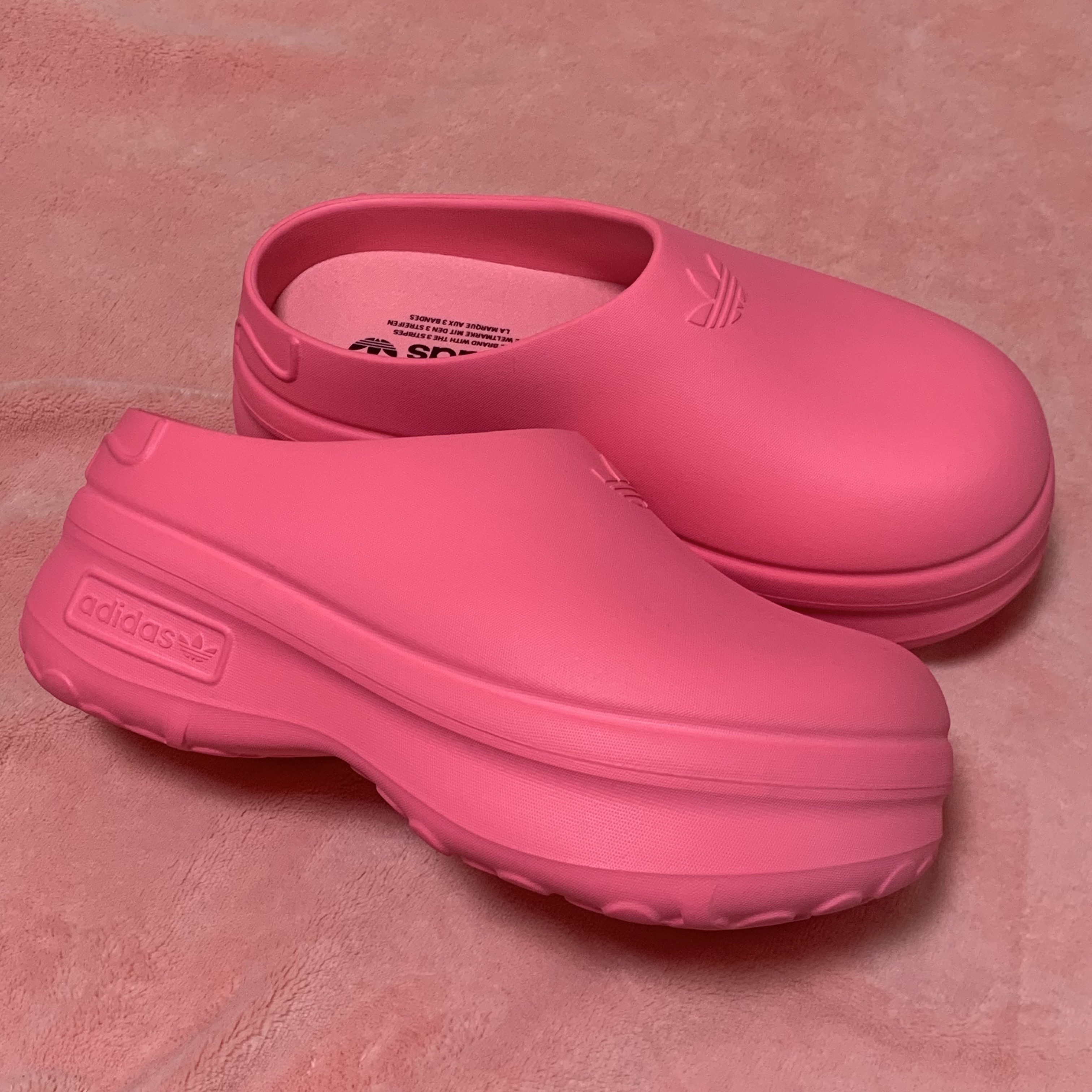 (W) Adidas Adifom Stan Smith Mule Lucid Pink 착용 스타일 - 2