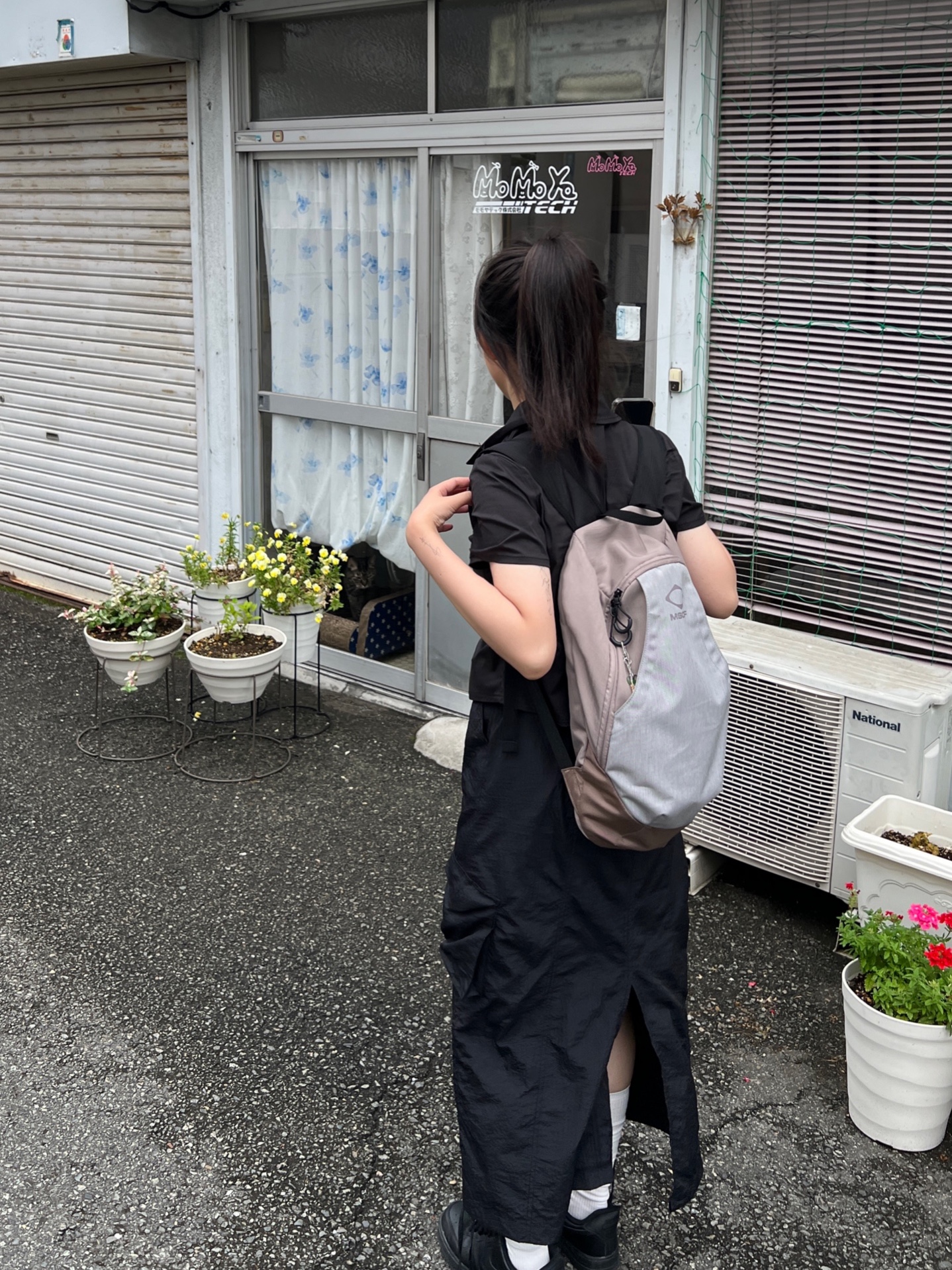 Mischief Rhombus Backpack Pink Grey, (W) Nike Air Force 1 '07 Low Triple Black 착용 스타일 - 1
