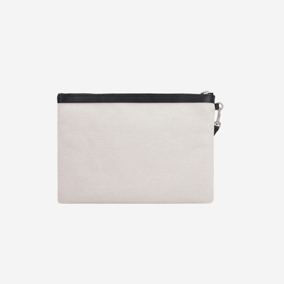 Saint Laurent Rive Gauche Pouch in Linen White Linen 상세 이미지 2