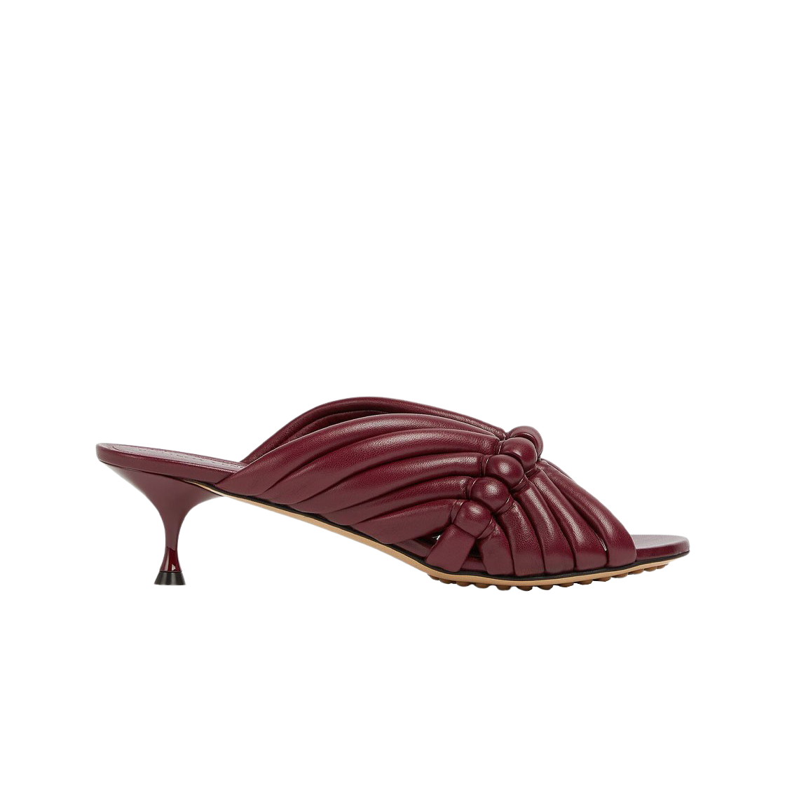 (W) 보테가 베네타 프레클 뮬 멀롯((W) Bottega Veneta Freckles Mule Merlot) - 1
