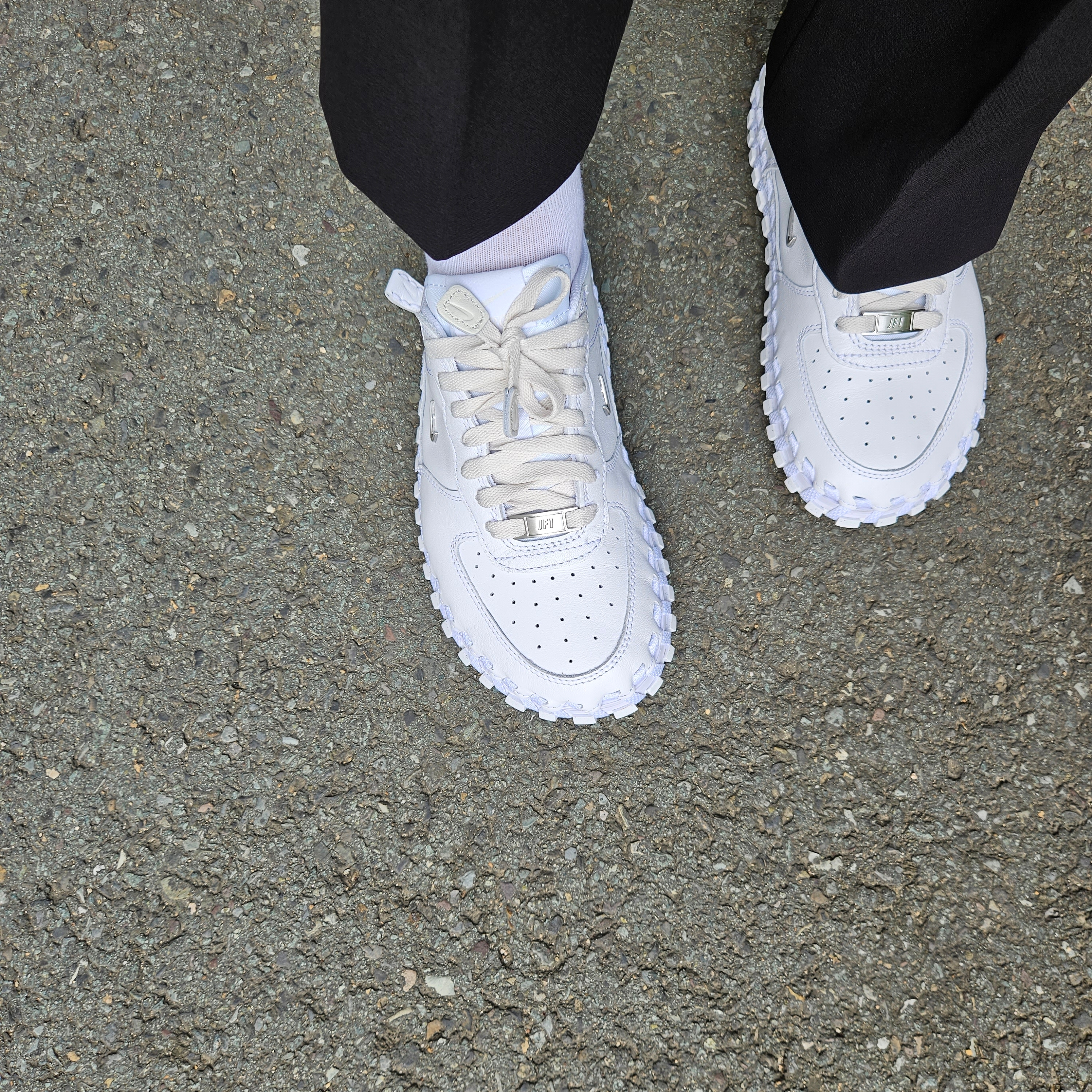 Nike x Jacquemus J Force 1 Low LX SP White 착용 스타일