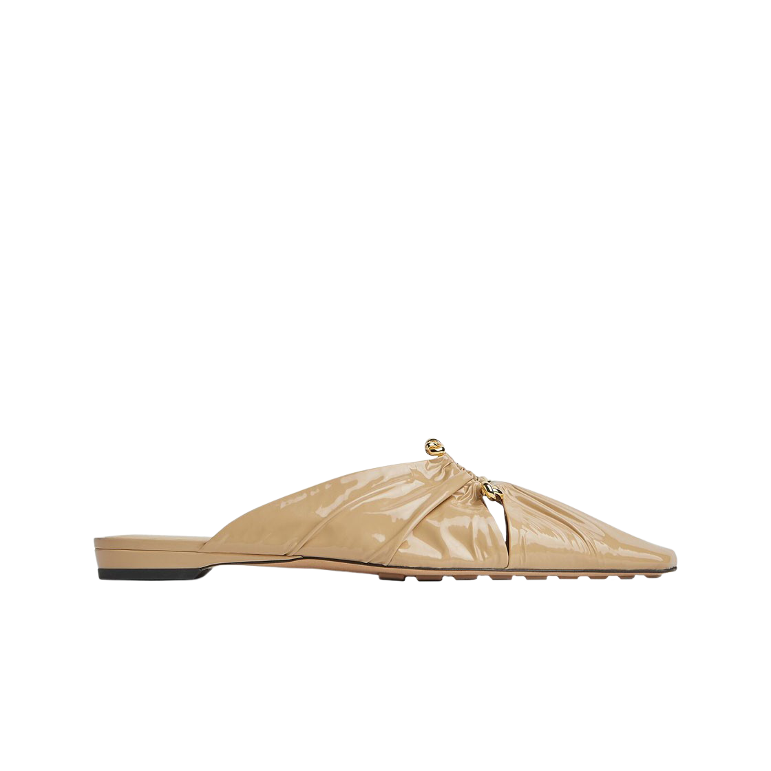 (W) 보테가 베네타 버니 뮬 플랫 케인 슈가((W) Bottega Veneta Bunnie Mule Flat Cane Sugar) - 1