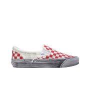 Vans Vault OG Classic Slip-On LX Stressed Red Checkerboard