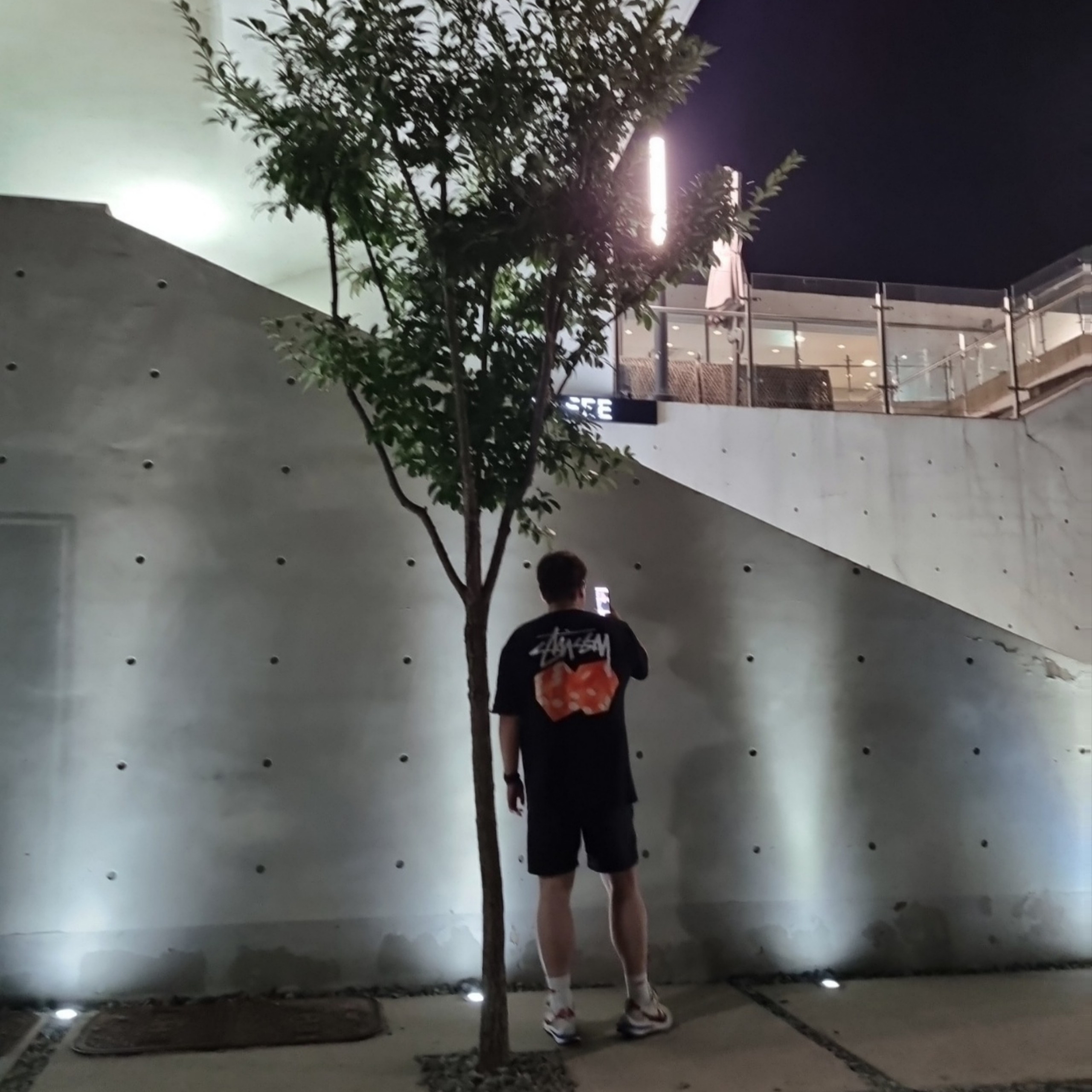 Stussy Diced Out T-Shirt Black, Nike NRG Solo Swoosh Fleece Shorts Black - US/EU 착용 스타일 - 3