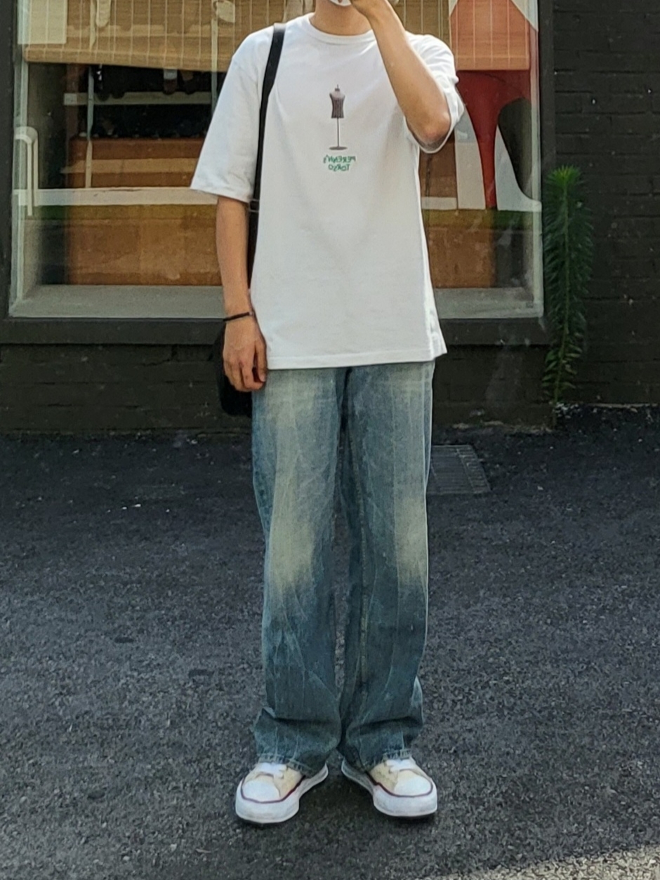 Maison Mihara Yasuhiro Peterson OG Sole Canvas Low-top Sneakers Natural 착용 스타일 - 2
