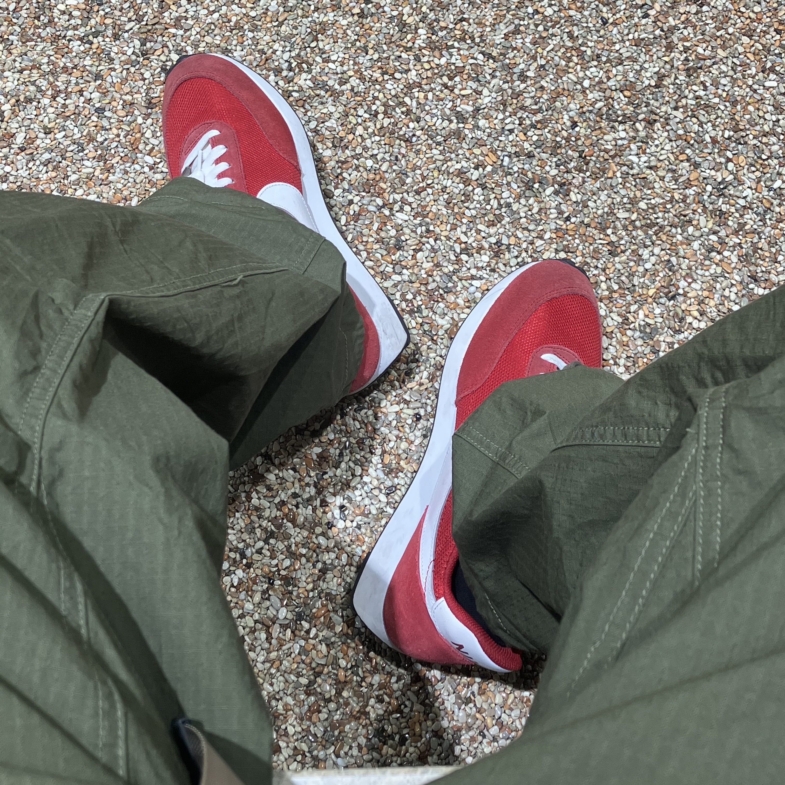 Nike Air Tailwind 79 Gym Red 착용 스타일 - 1