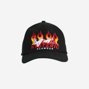 Hysteric Glamour Flame Woman Embroidery Cap Black