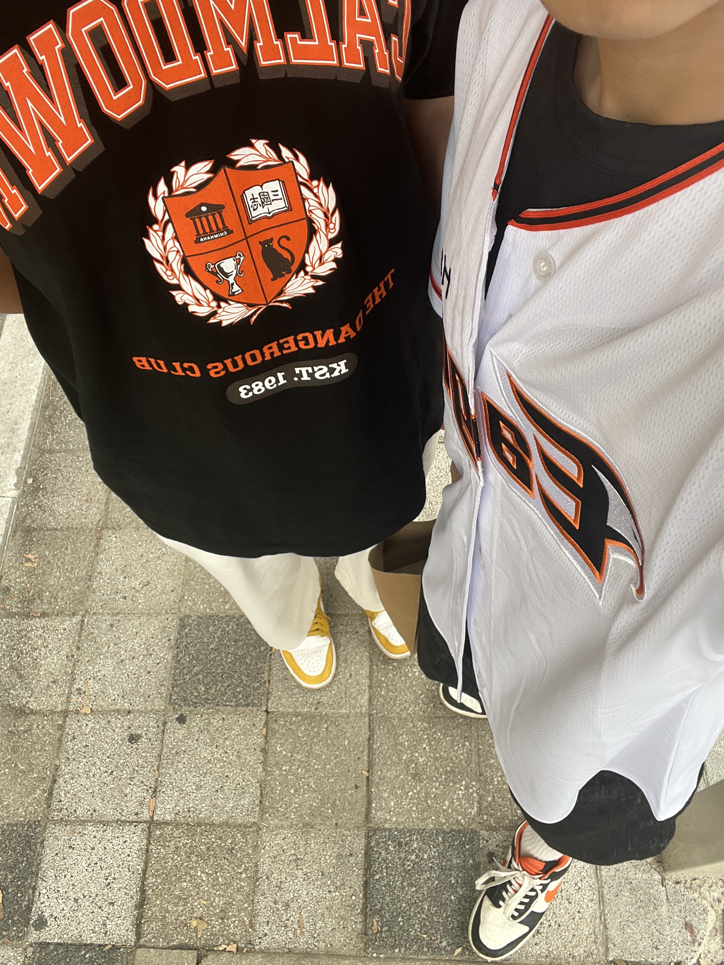 Nike Dunk Low Retro PRM Halloween, Jordan 1 Low Pollen 착용 스타일