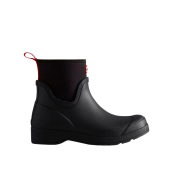 (W) Hunter Play Short Neoprene Rain Boots Black