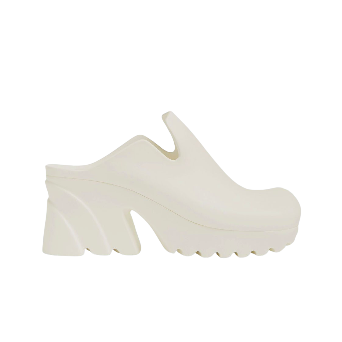 (W) 보테가 베네타 러버 플래쉬 클로그 초크((W) Bottega Veneta Rubber Flash Clog Chalk) - 1