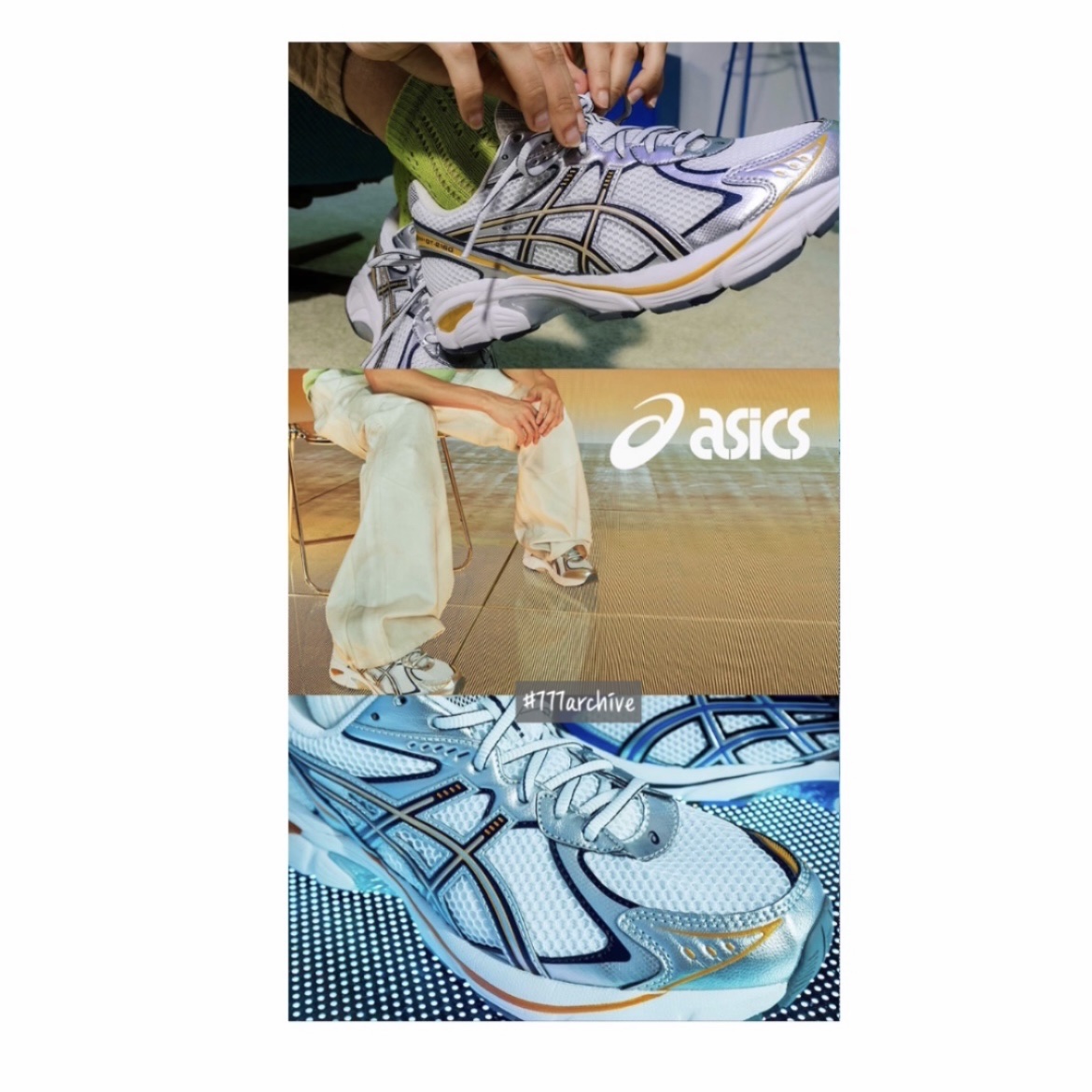 Asics GT-2160 White Pure Silver, Asics GT-2160 White Illusion Blue 착용 스타일 - 2