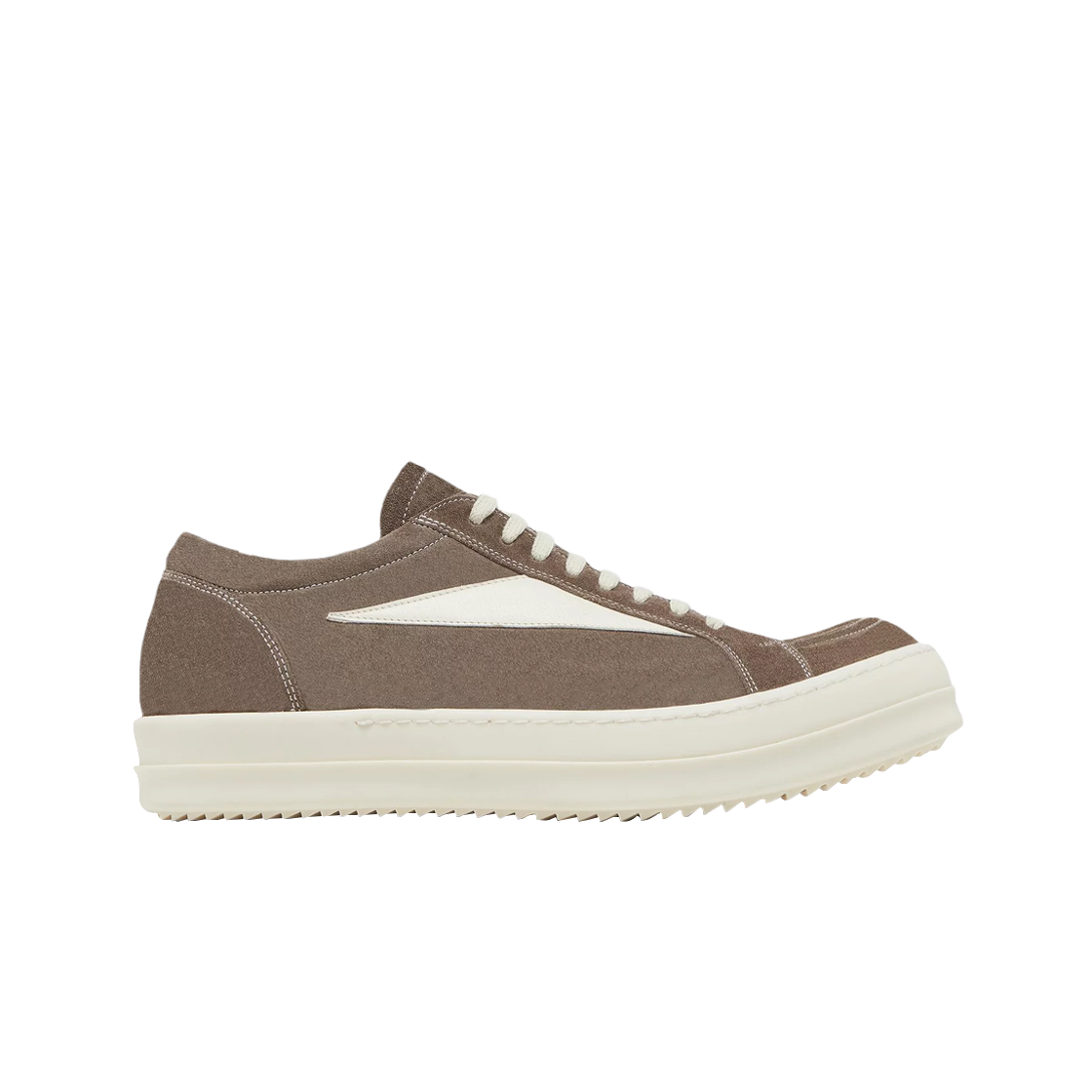 RU02B2897LVSLPO-7811 Rick Owens Suede Vintage Sneakers Dark Dust