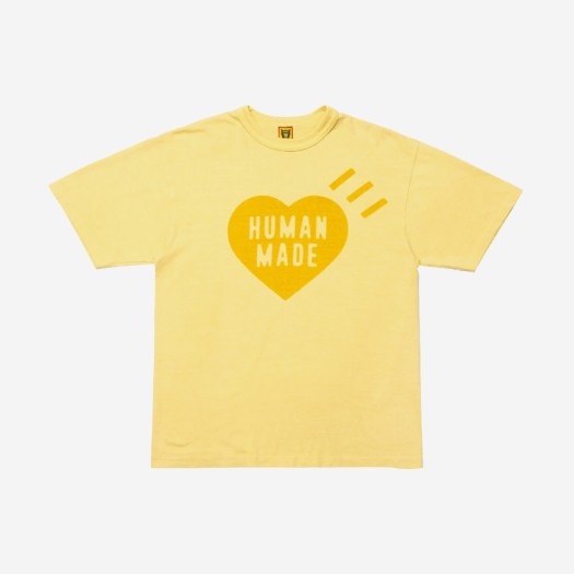 휴먼 메이드 플랜트 다이드 티셔츠 #1 옐로우