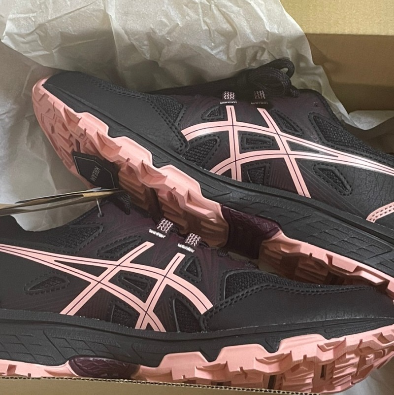 (W) Asics Gel-Venture 8 Black Frosted Rose 착용 스타일 - 1